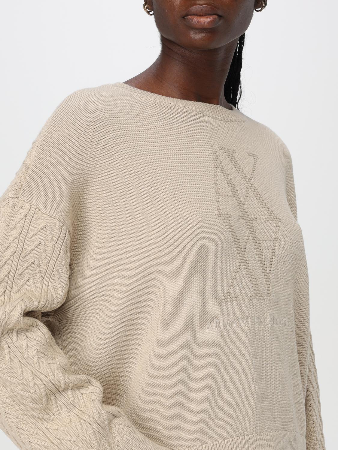 ARMANI EXCHANGE MAGLIA: Pullover Armani Exchange in cotone , Beige - Img 3