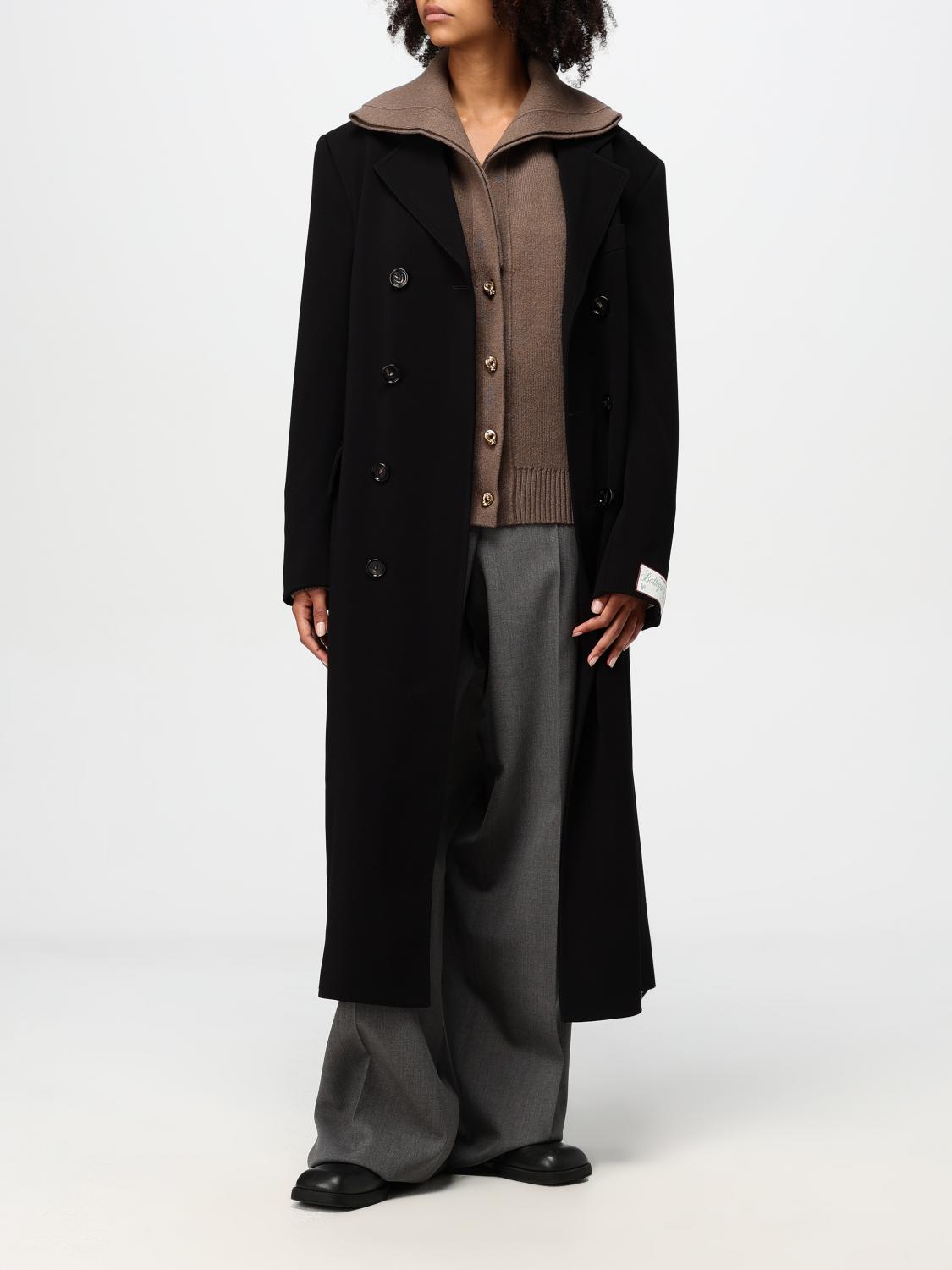 BOTTEGA VENETA COAT: Coat woman Bottega Veneta, Black - Img 2