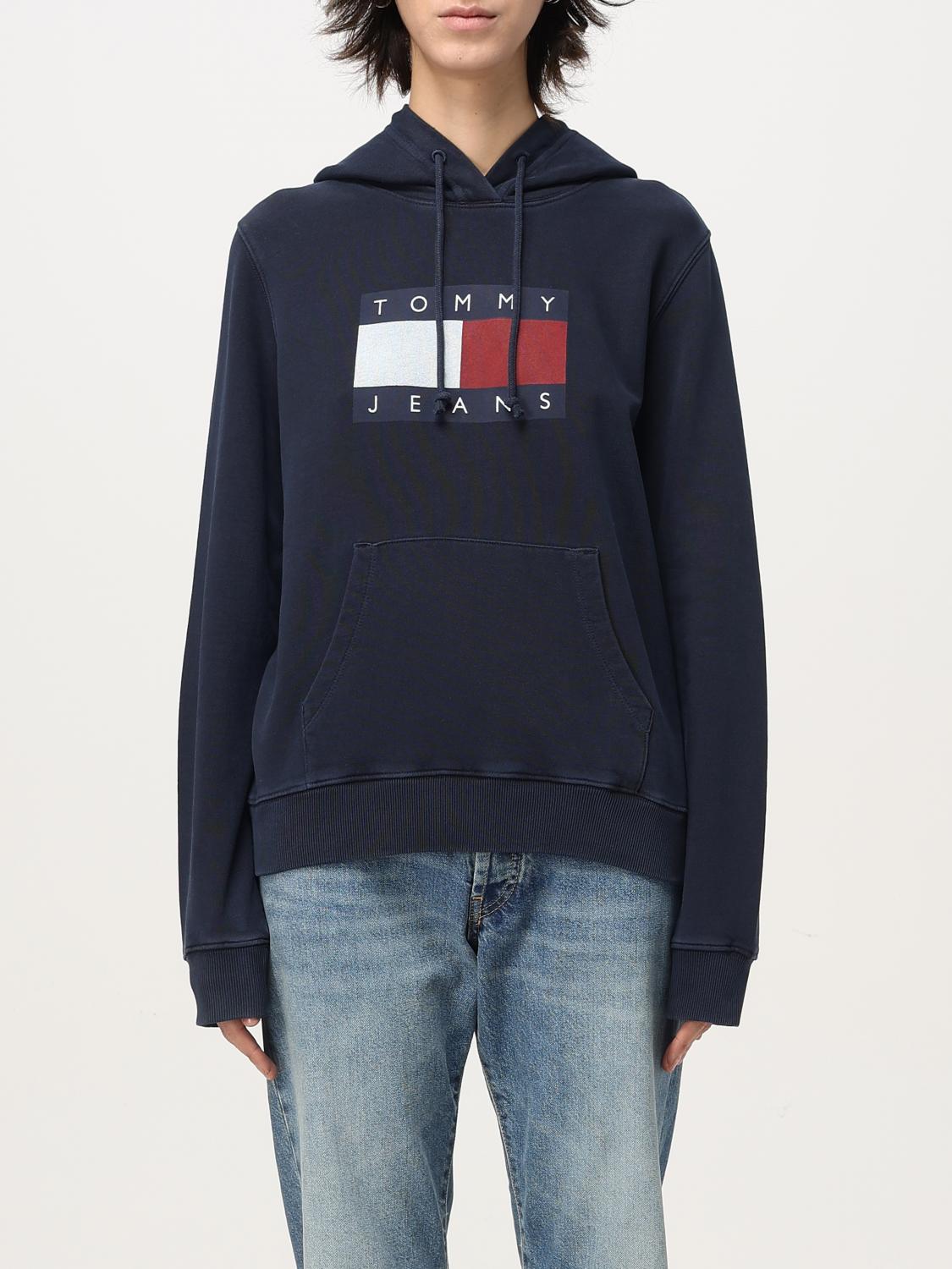 TOMMY JEANS FELPA: Felpa Tommy Jeans in cotone con logo , Blue - Img 1