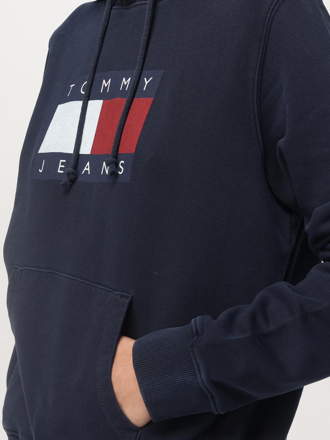 TOMMY JEANS FELPA: Felpa Tommy Jeans in cotone con logo , Blue - Img 3