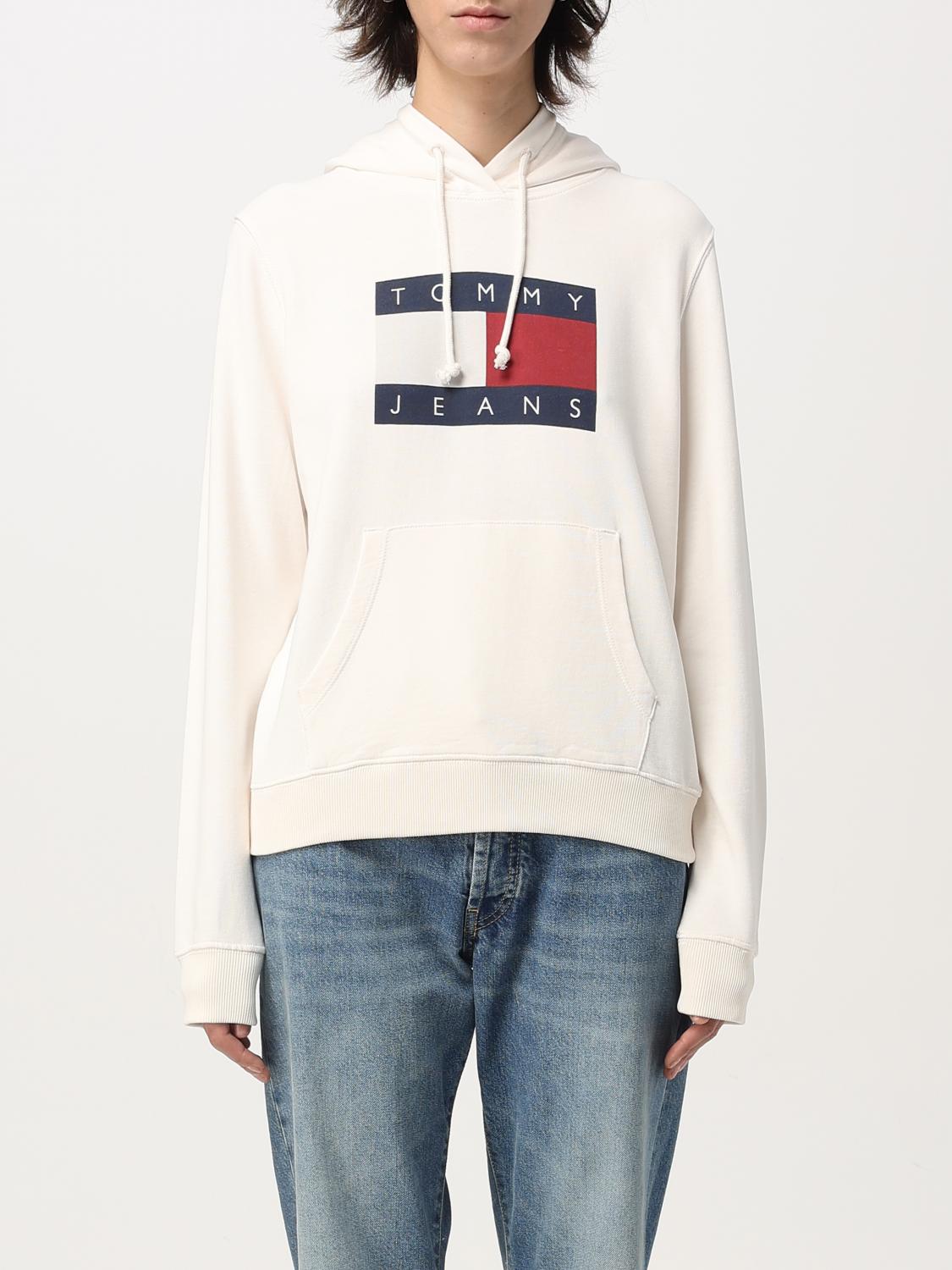 TOMMY JEANS スウェットシャツ: スウェットシャツ レディース Tommy Jeans, イエロークリーム - Img 1