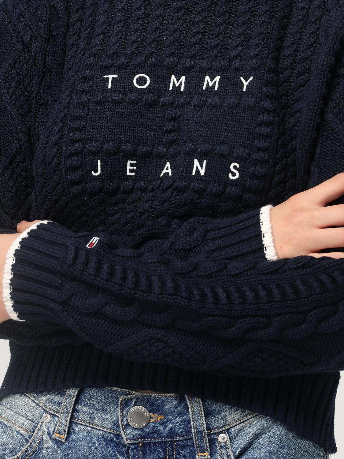 TOMMY JEANS MAGLIA: Pullover Tommy Jeans in maglia di cotone , Blue - Img 3