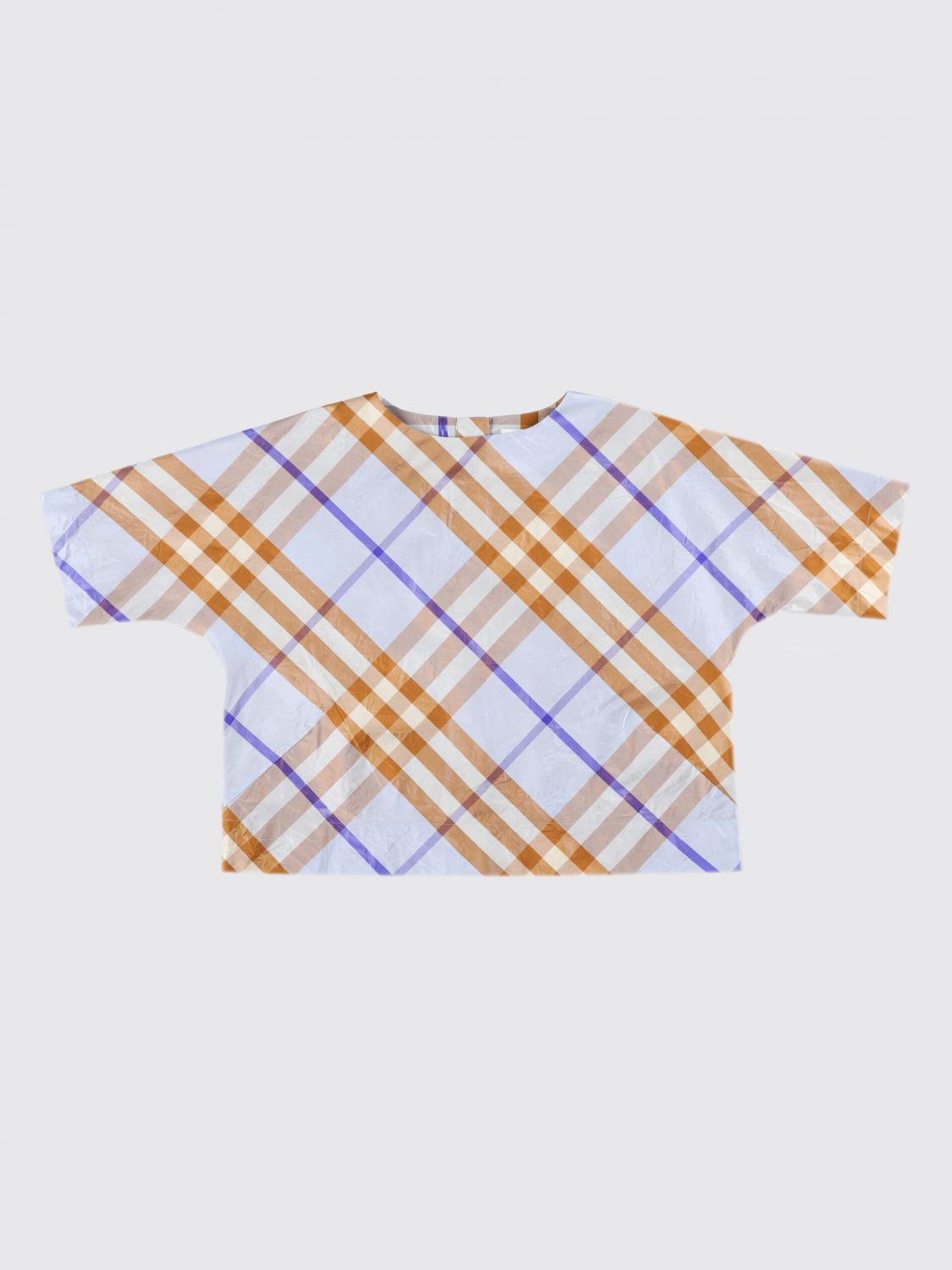 BURBERRY T-SHIRT: T-shirt kids Burberry, Blue - Img 1