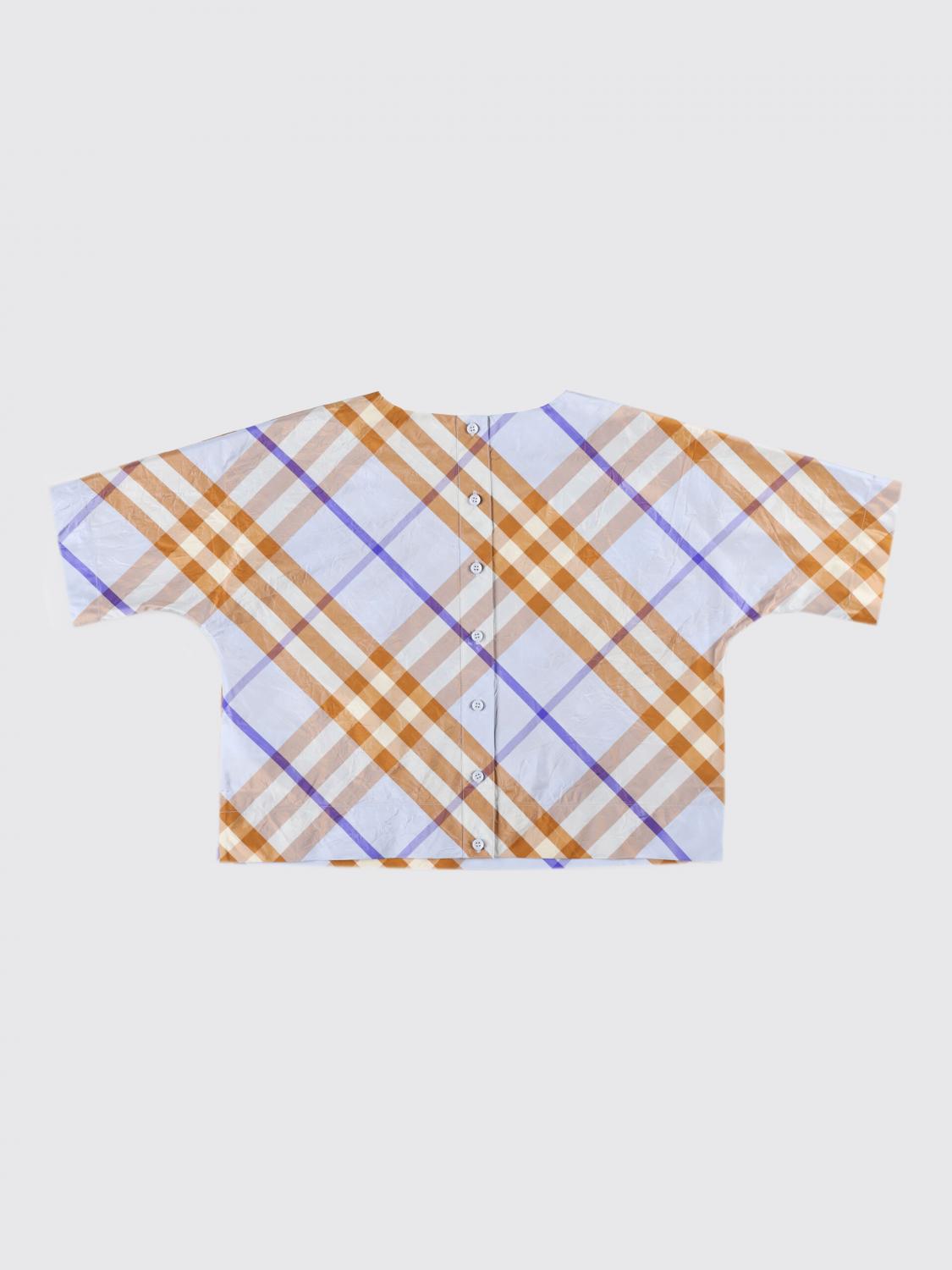 BURBERRY T-SHIRT: T-shirt kids Burberry, Blue - Img 2