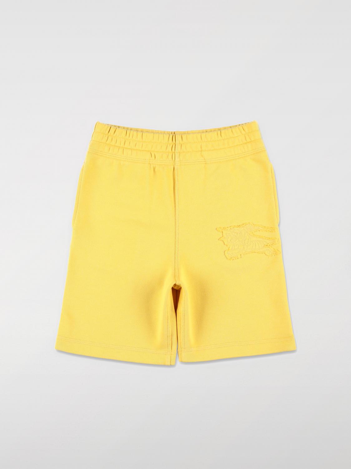 BURBERRY SHORTS: Shorts kids Burberry, Yellow - Img 1