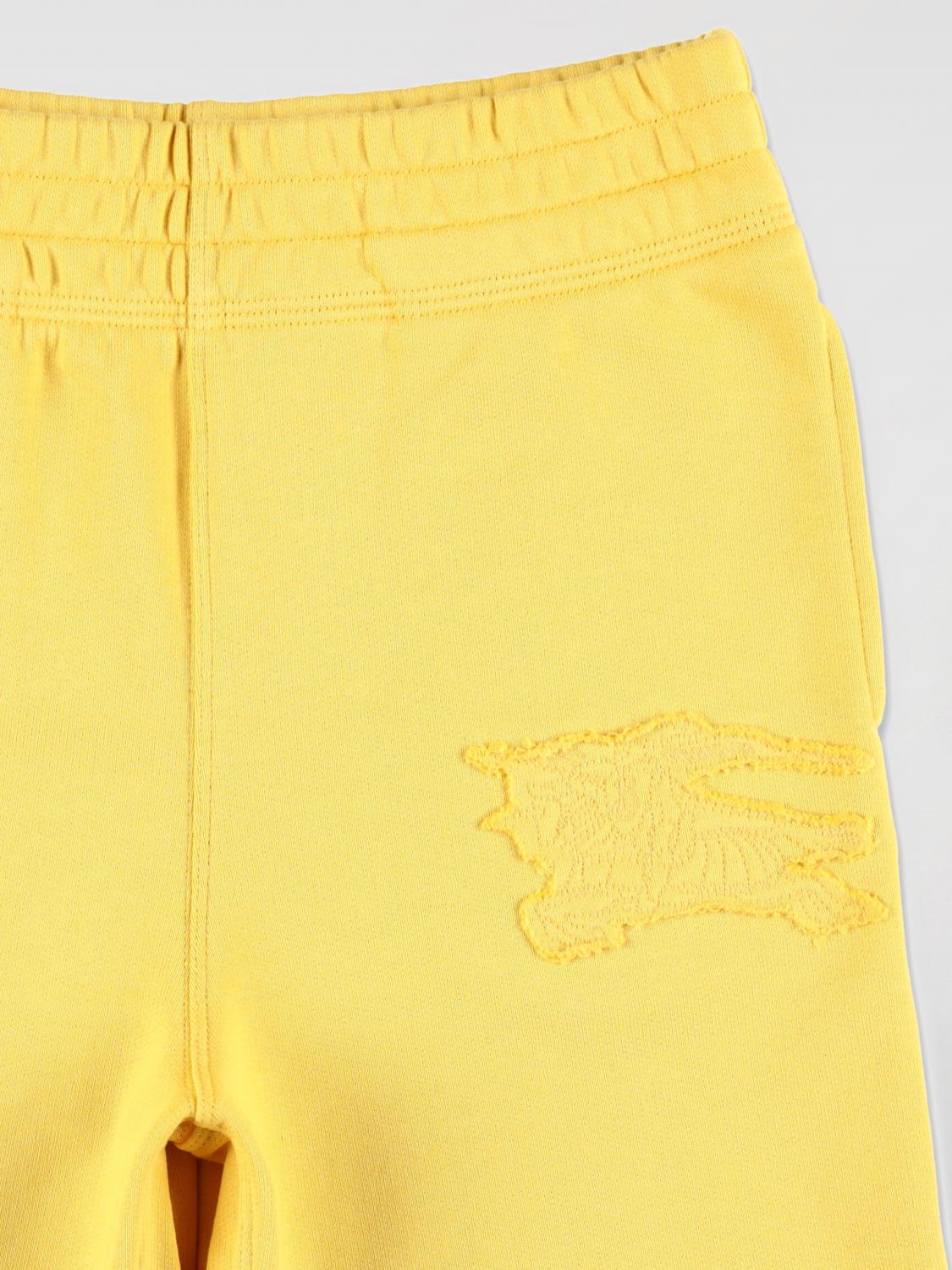 BURBERRY SHORTS: Shorts kids Burberry, Yellow - Img 3