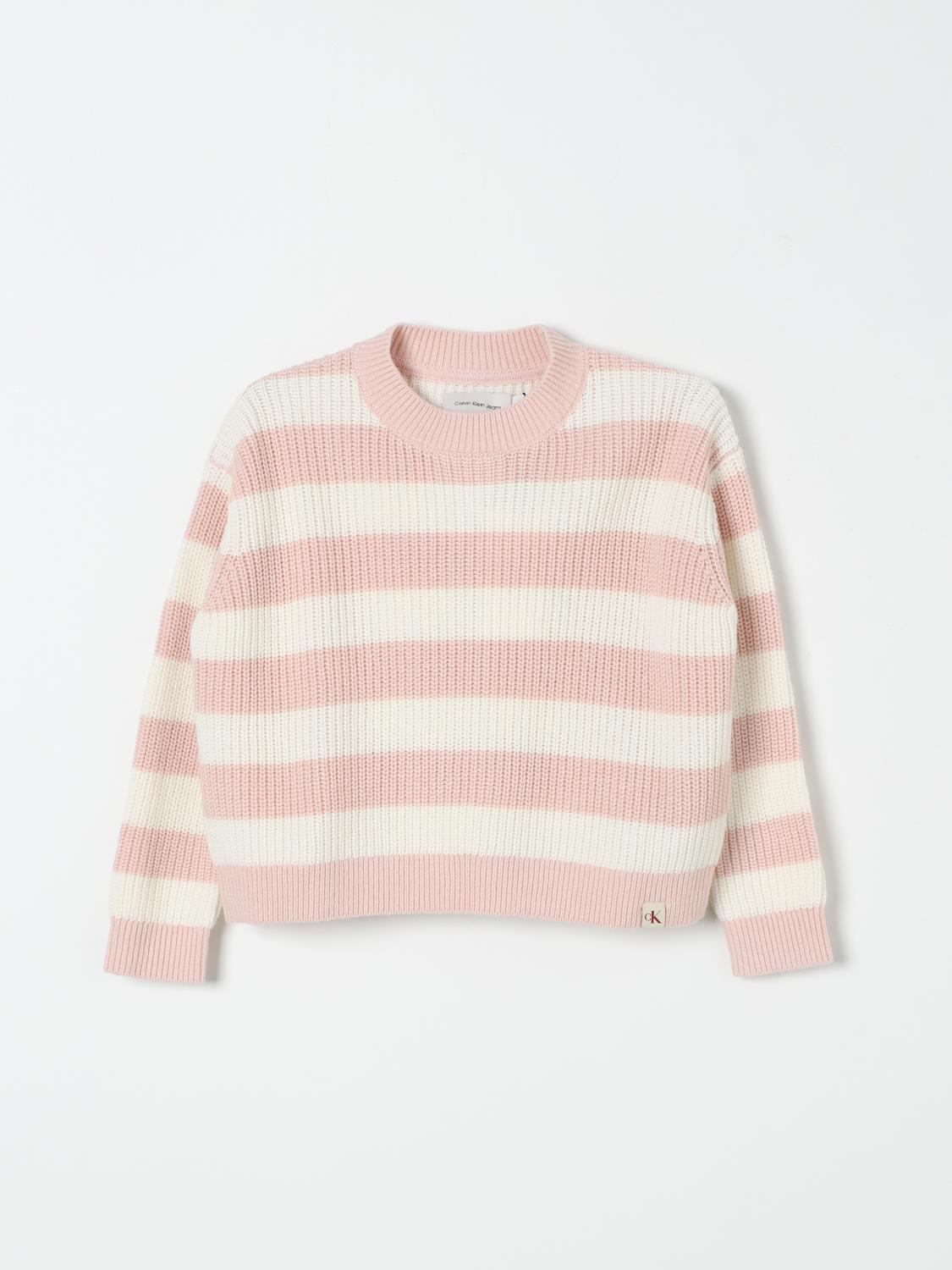 CALVIN KLEIN SWEATER: Sweater kids Calvin Klein, Pink - Img 1