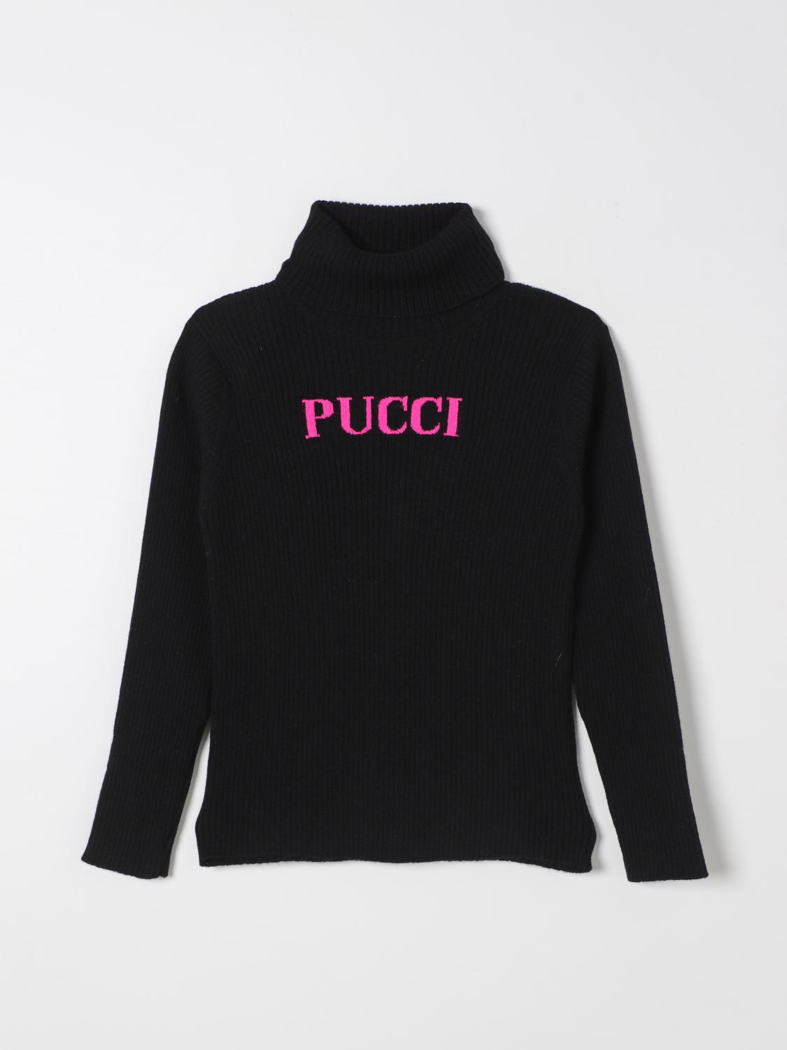 PUCCI SWEATER: Sweater kids Pucci, Black - Img 1