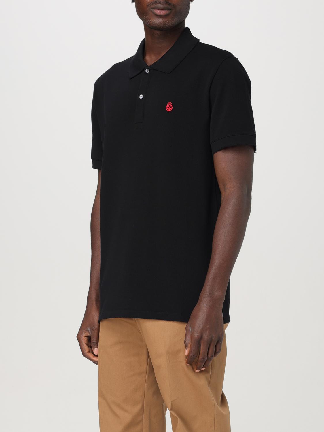 ALEXANDER MCQUEEN POLO SHIRT: Polo shirt men Alexander McQueen, Black - Img 4