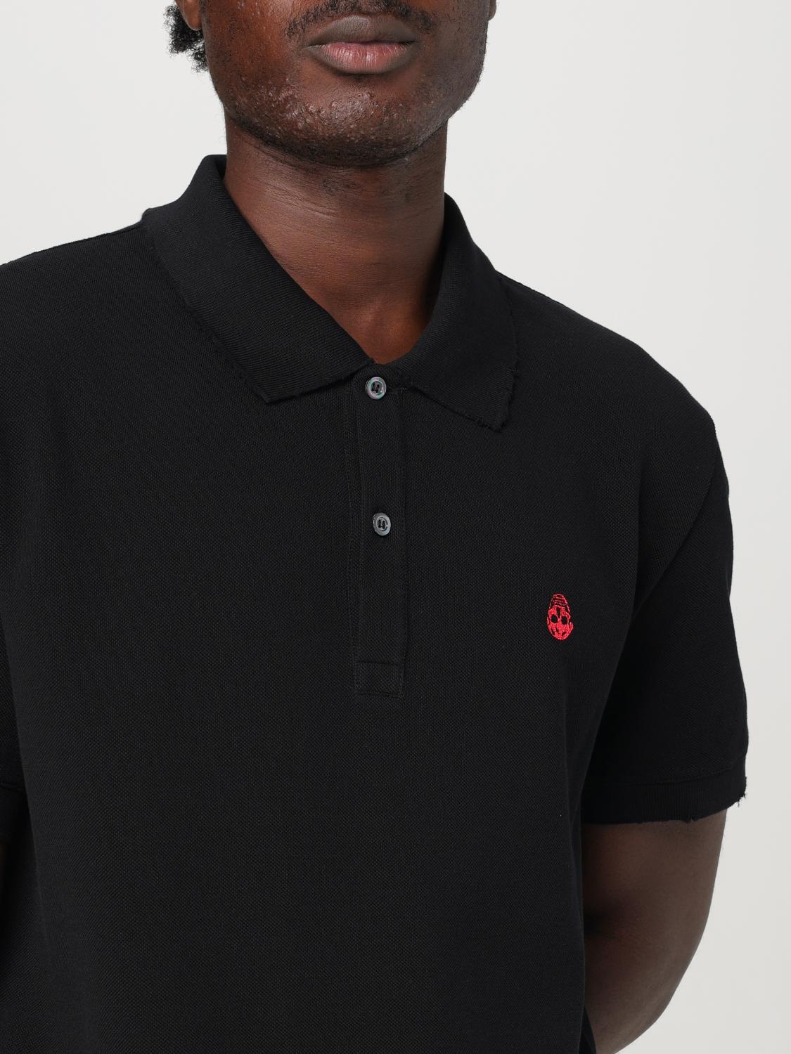 ALEXANDER MCQUEEN POLO SHIRT: Polo shirt men Alexander McQueen, Black - Img 5