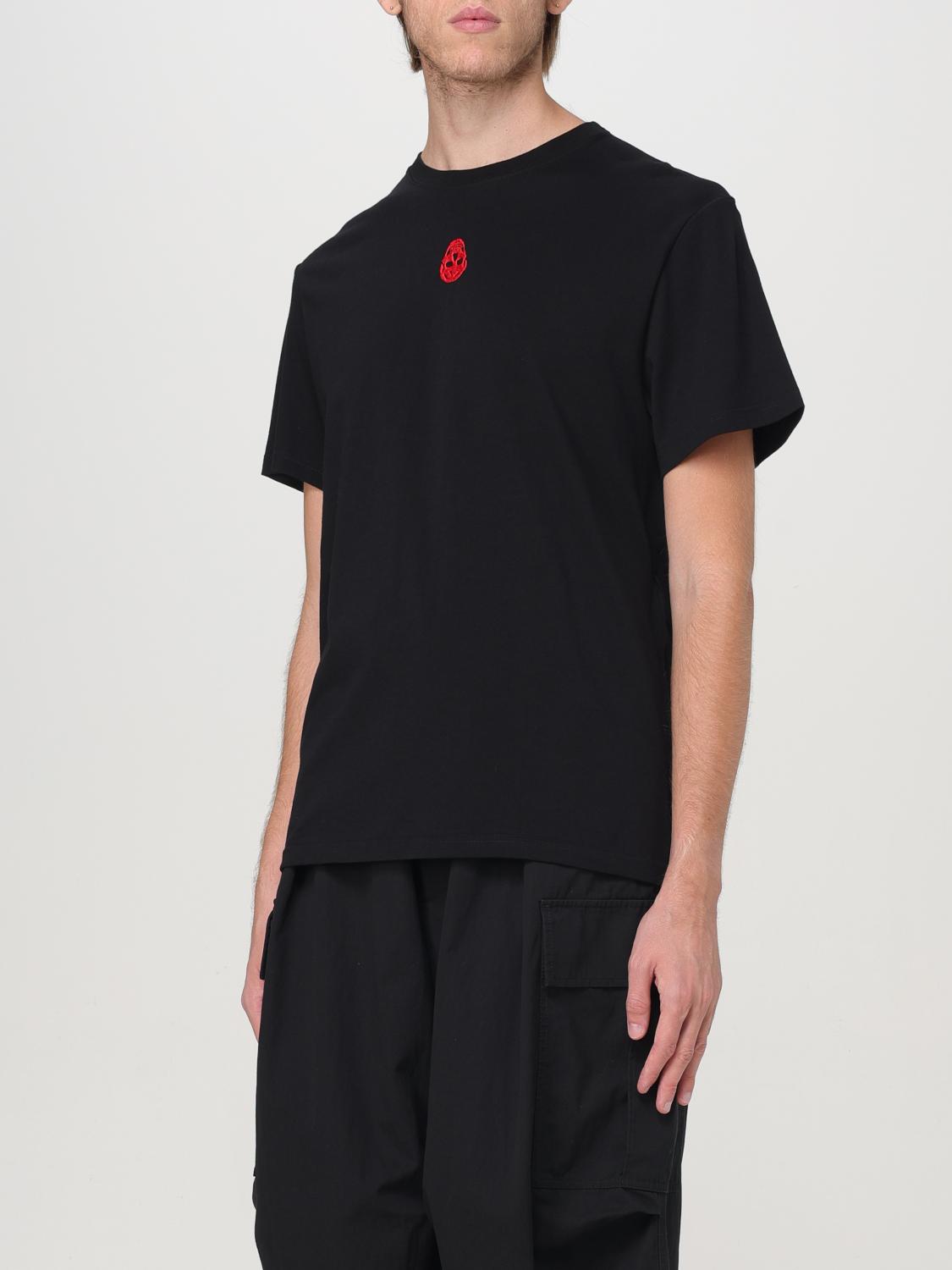 ALEXANDER MCQUEEN T-SHIRT: T-shirt Alexander McQueen in cotone , Nero - Img 3