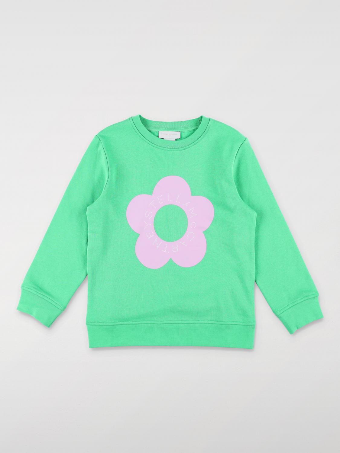 STELLA MCCARTNEY KIDS MAGLIA: Felpa Stella McCartney Kids in cotone , Verde - Img 1