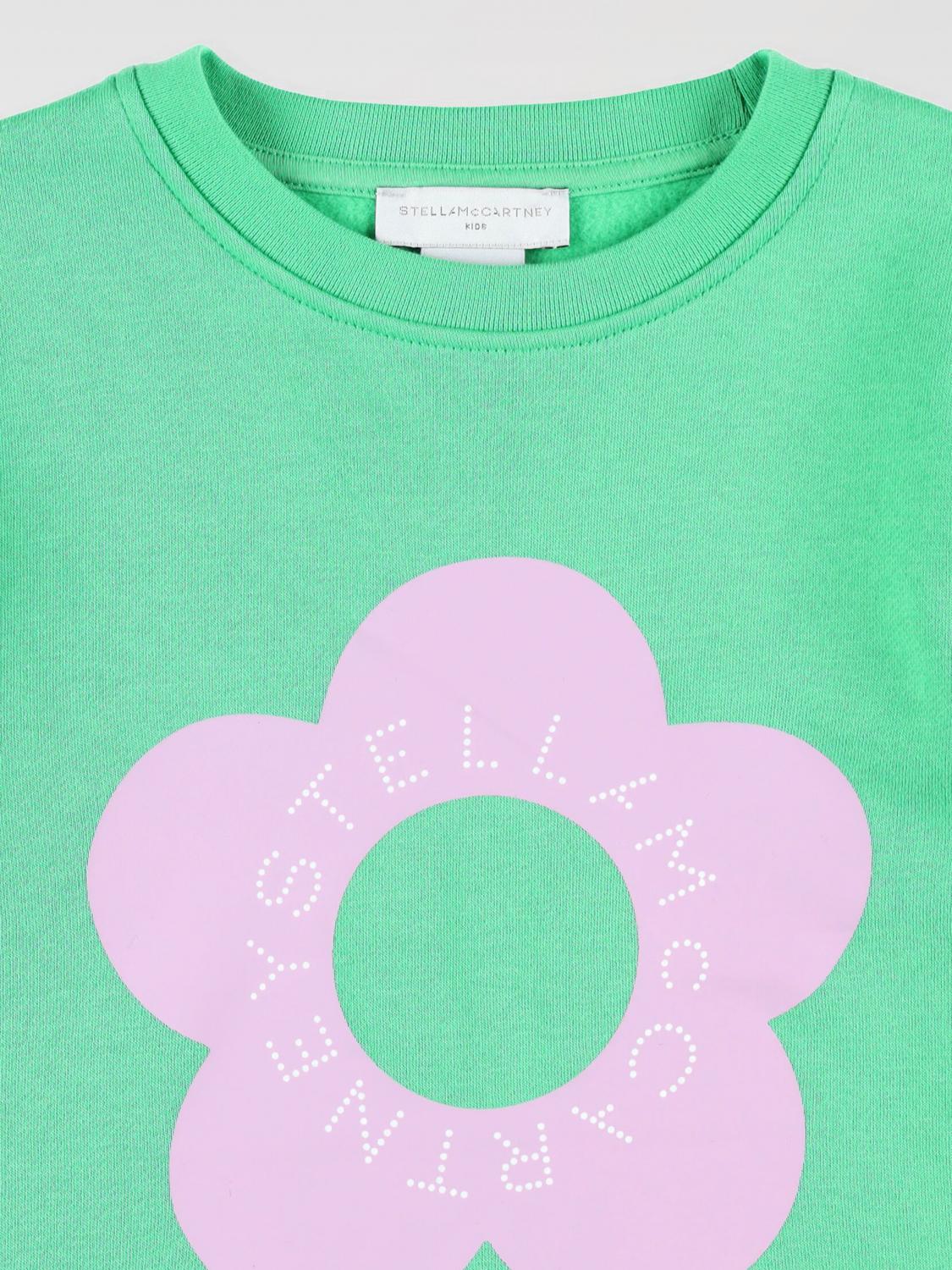 STELLA MCCARTNEY KIDS MAGLIA: Felpa Stella McCartney Kids in cotone , Verde - Img 3