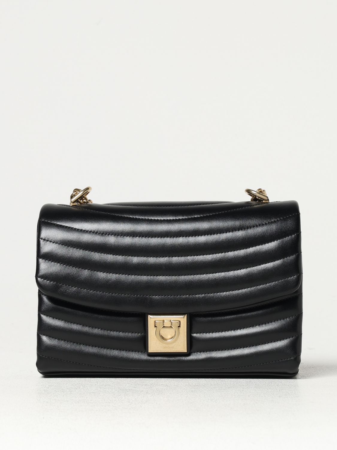 FERRAGAMO SHOULDER BAG: Shoulder bag woman Ferragamo, Black - Img 1