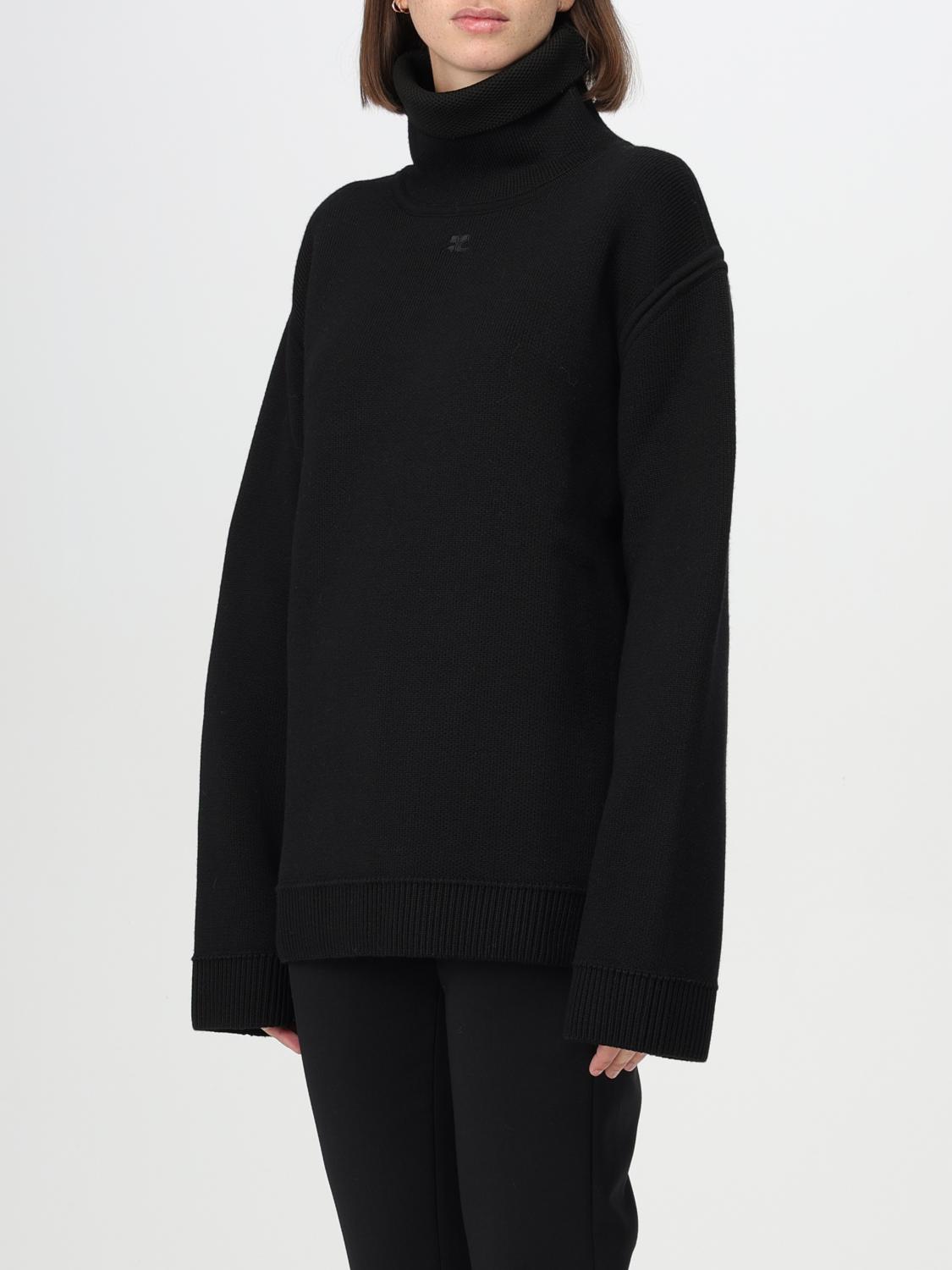 COURRÈGES SWEATER: Courrèges women's sweater, Black - Img 4