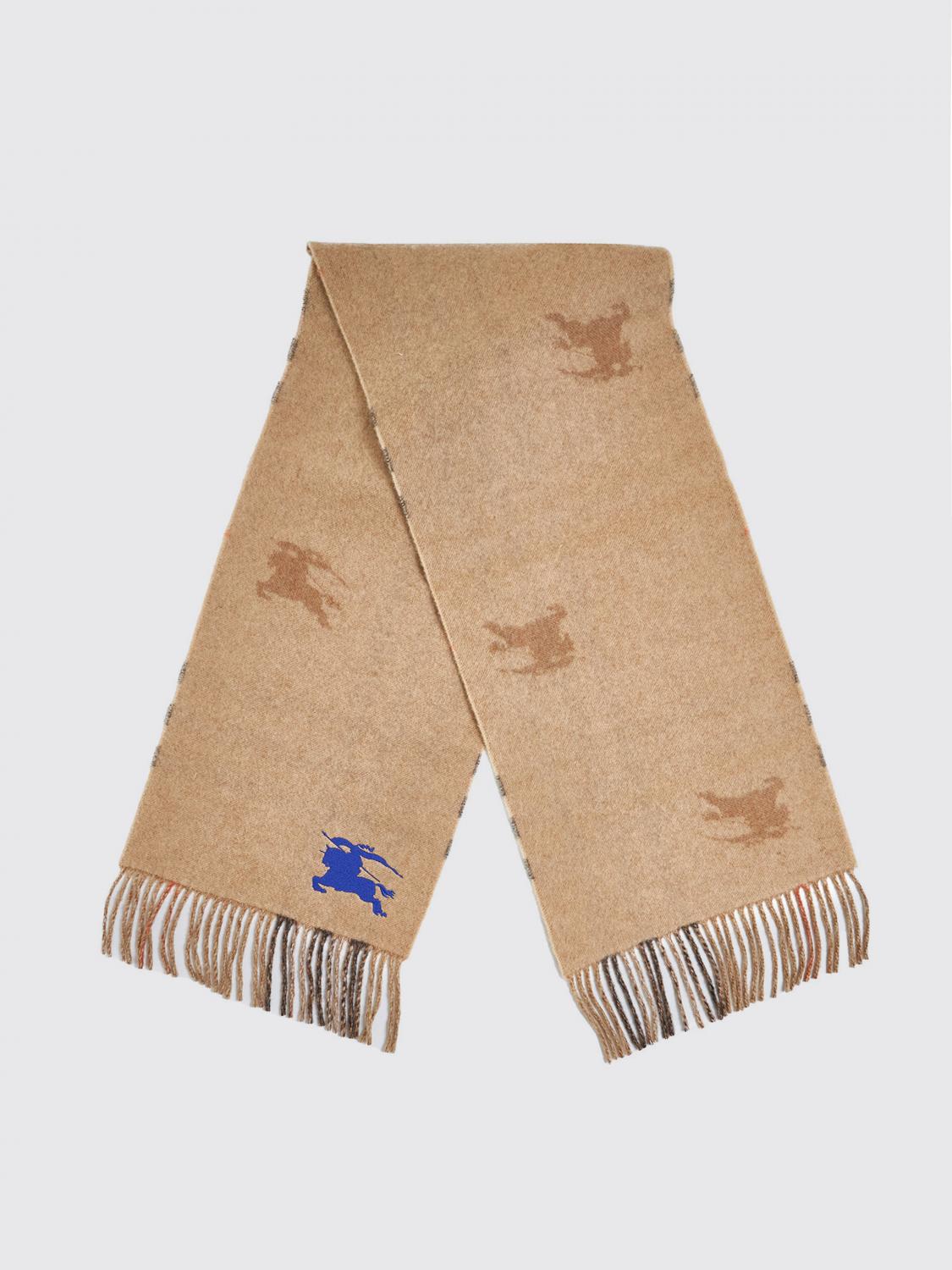 BURBERRY SCIARPA: Sciarpa Burberry reversibile in cashmere jacquard , Terra - Img 2