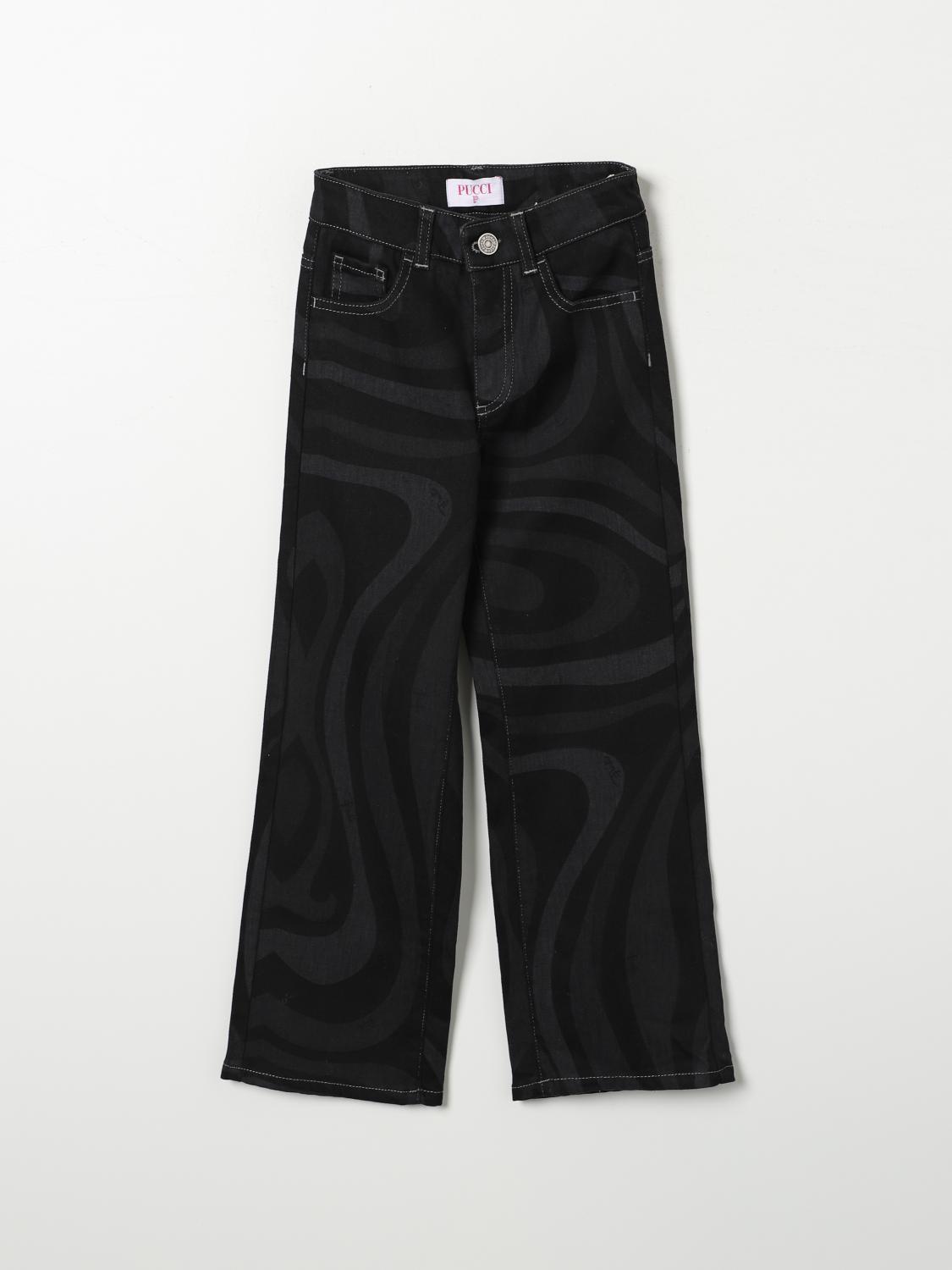 PUCCI JEANS: Jeans kids Pucci, Black - Img 1