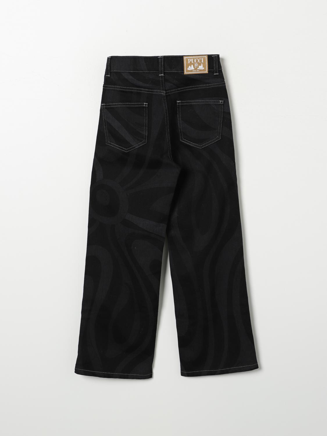 PUCCI JEANS: Jeans kids Pucci, Black - Img 2