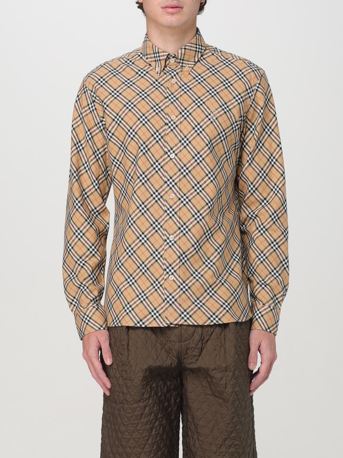 BURBERRY SHIRT: Shirt men Burberry, Sand - Img 1