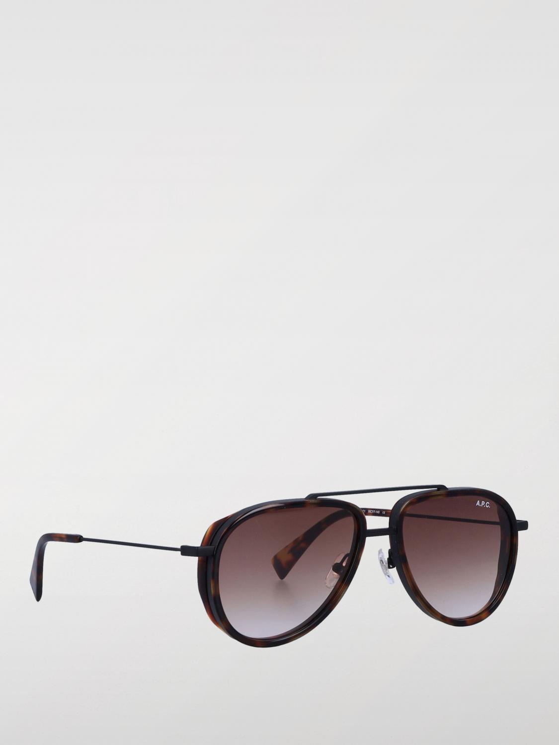 A.P.C. SUNGLASSES: Sunglasses men A.P.C., Brown - Img 3