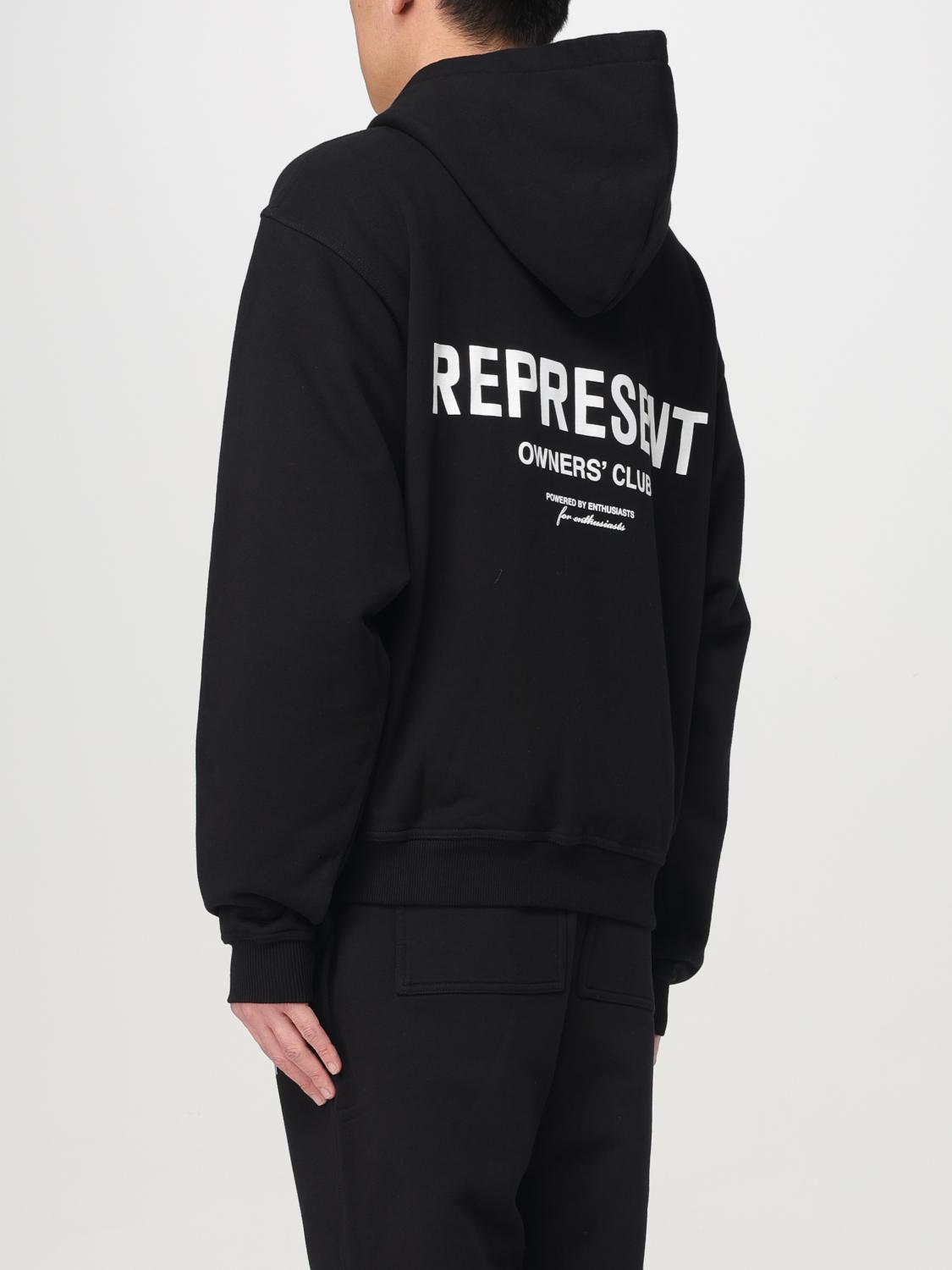 REPRESENT 스웨트셔츠: 스웨트셔츠 남성 Represent, 블랙 - Img 3