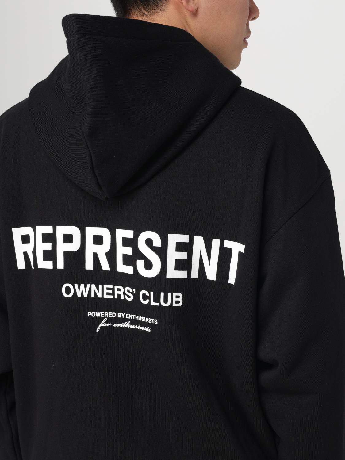 REPRESENT 스웨트셔츠: 스웨트셔츠 남성 Represent, 블랙 - Img 5