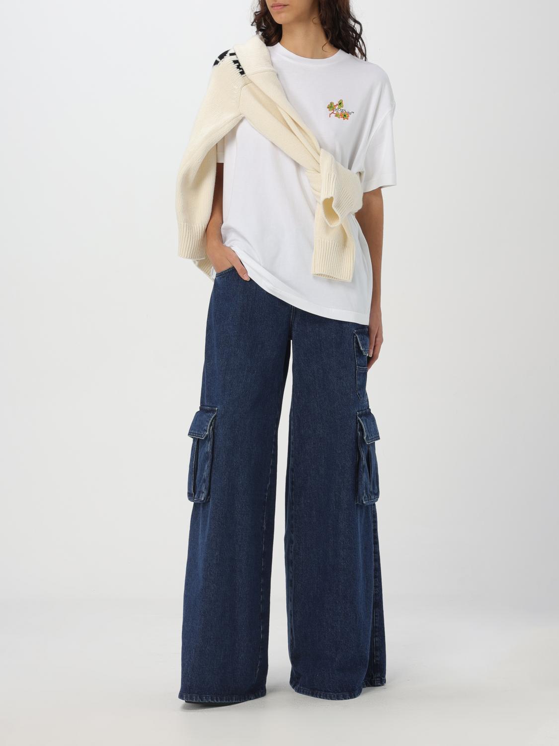 OFF-WHITE JEANS: Jeans woman Off-white, Blue - Img 2