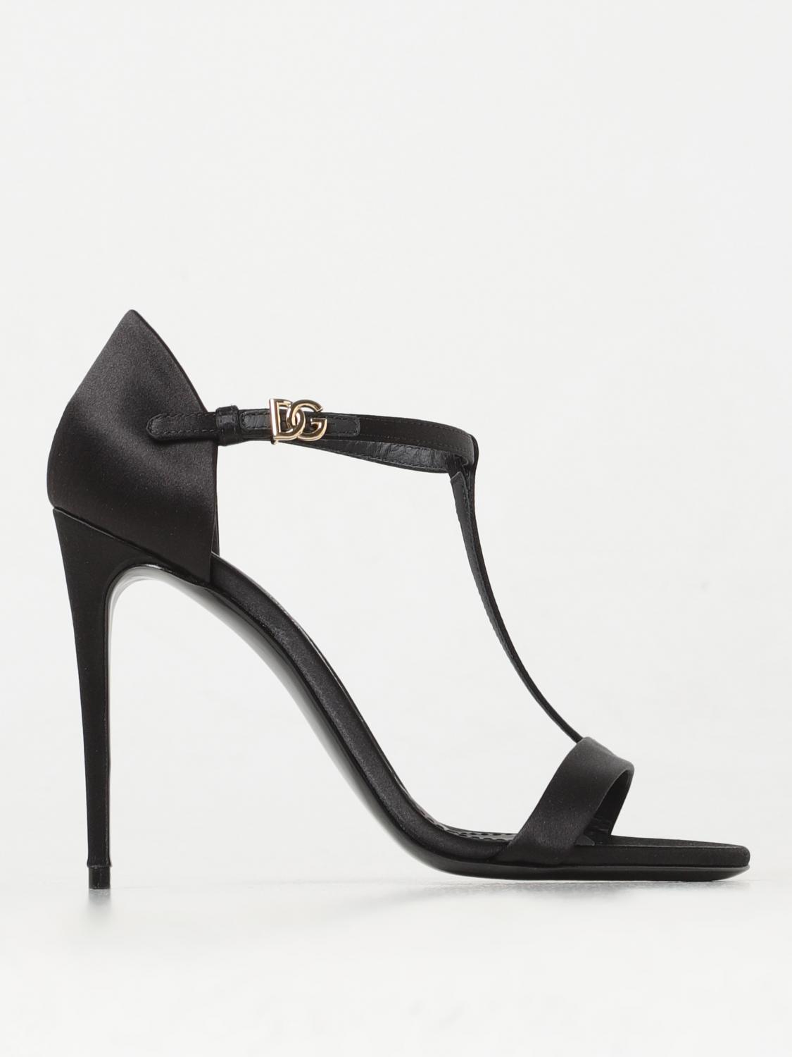 DOLCE & GABBANA HEELED SANDALS: Flat sandals woman Dolce & Gabbana, Black - Img 1