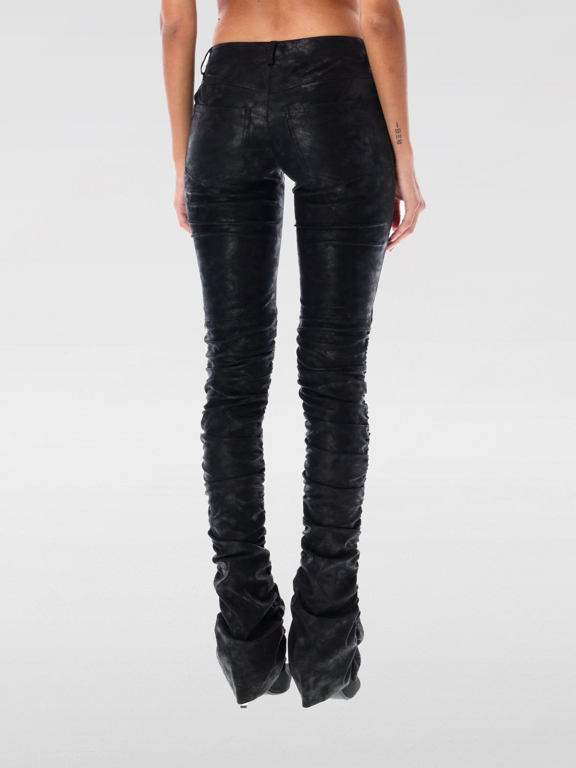 MISBHV PANTALONI: Pantalone Misbhv in pelle sintetica , Nero - Img 2