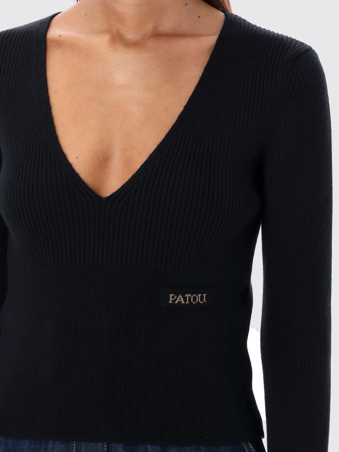 PATOU MAGLIA: Maglia Patou in misto lana , Nero - Img 3