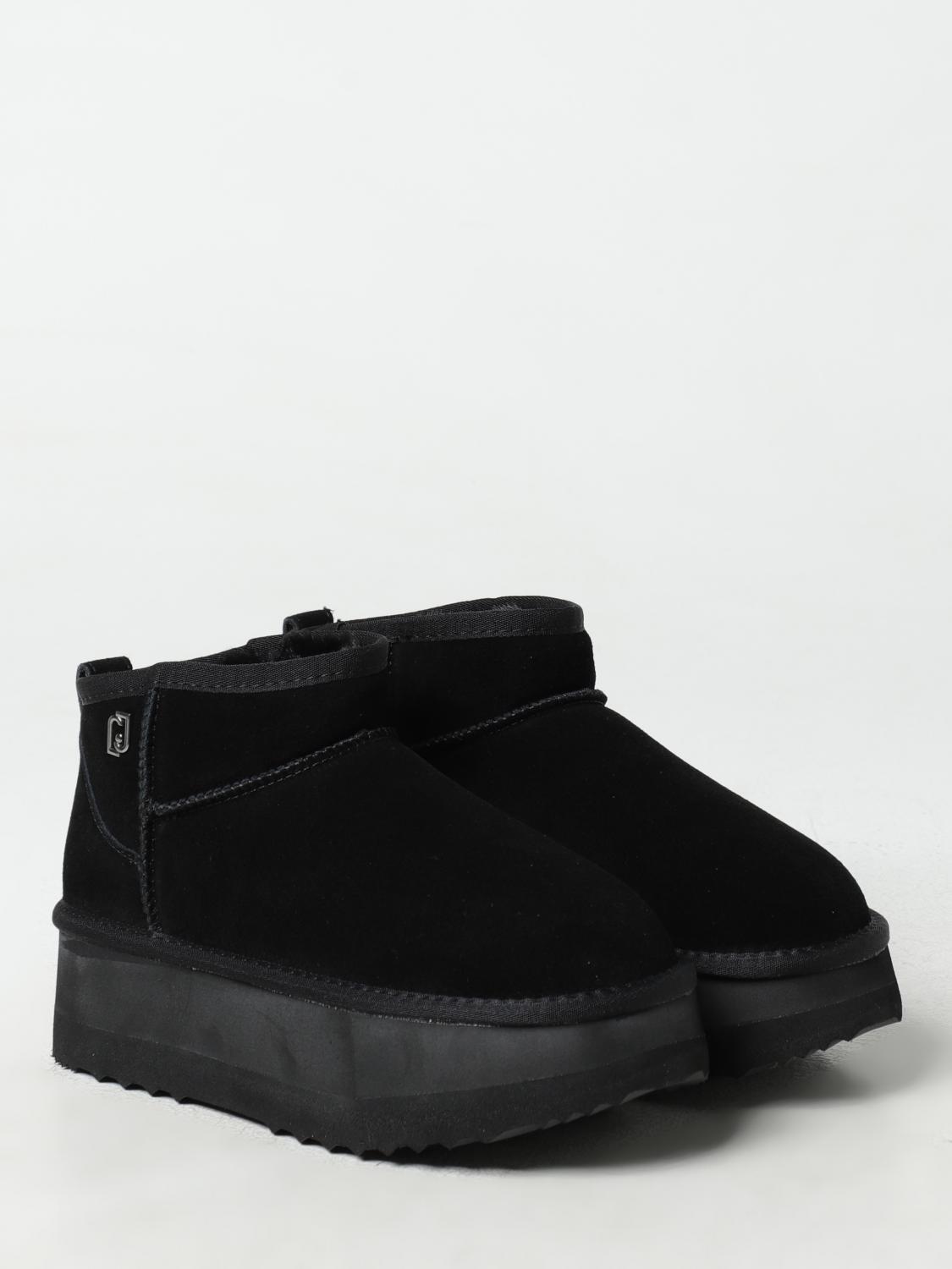 LIU JO FLAT ANKLE BOOTS: Flat ankle boots woman Liu Jo, Black - Img 2