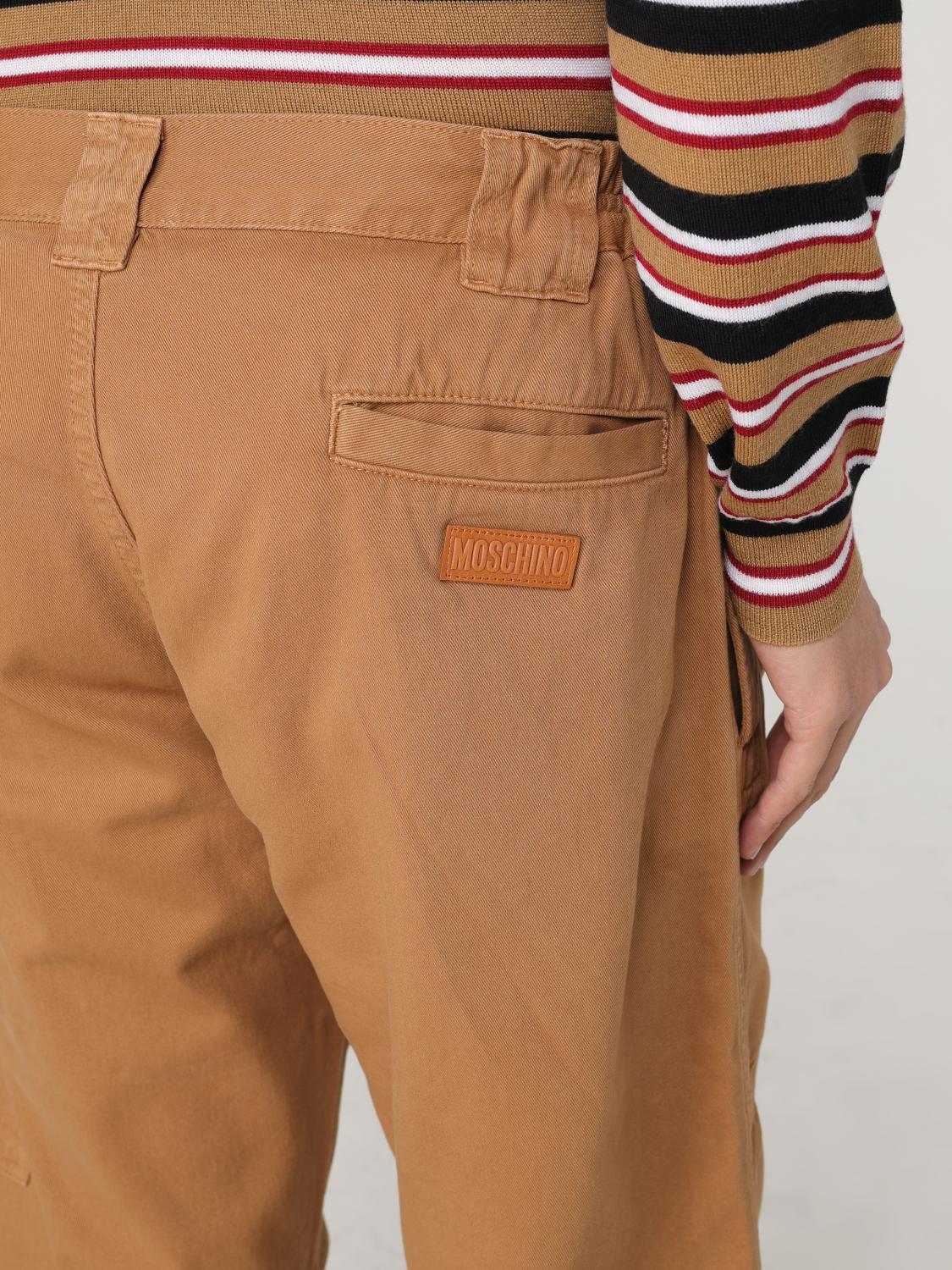 MOSCHINO COUTURE PANTS: Pants men Moschino Couture, Brown - Img 5