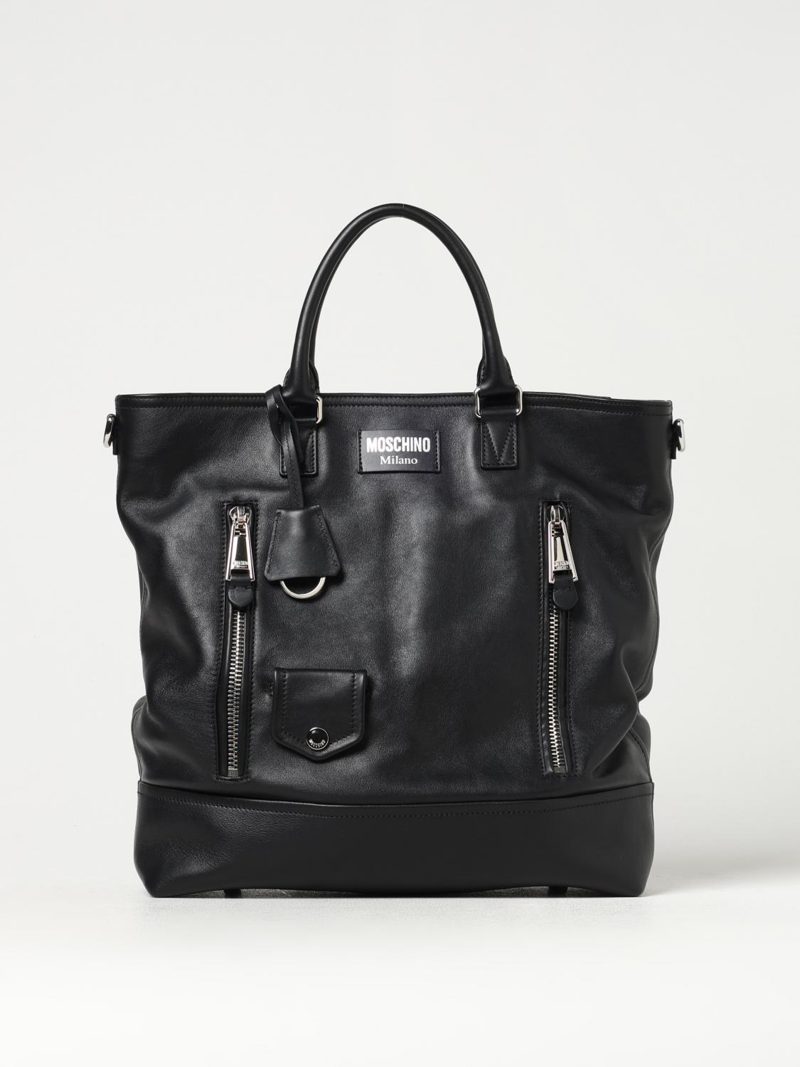 MOSCHINO COUTURE BOLSOS: Bolsos hombre Moschino Couture, Negro - Img 1