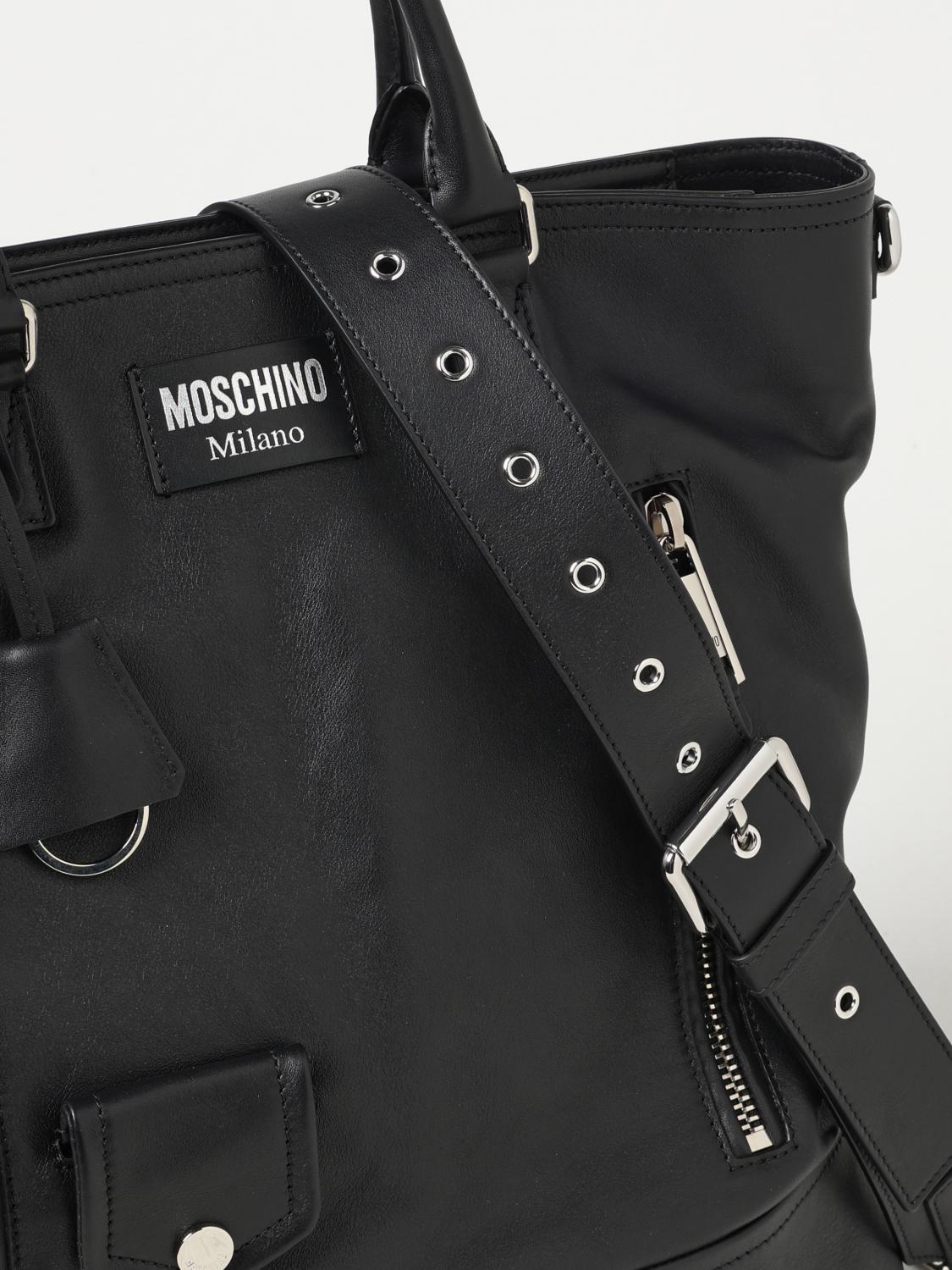 MOSCHINO COUTURE BOLSOS: Bolsos hombre Moschino Couture, Negro - Img 3