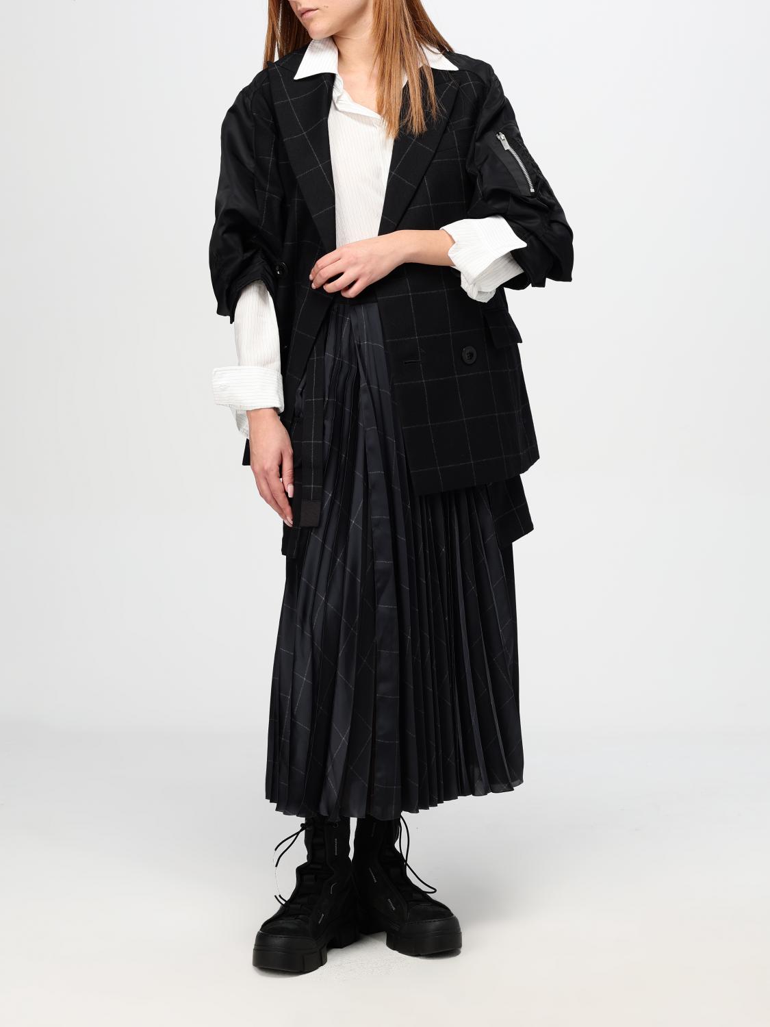 Sacai スカート レディース - ブラック | 2407573 | GIGLIO.COM