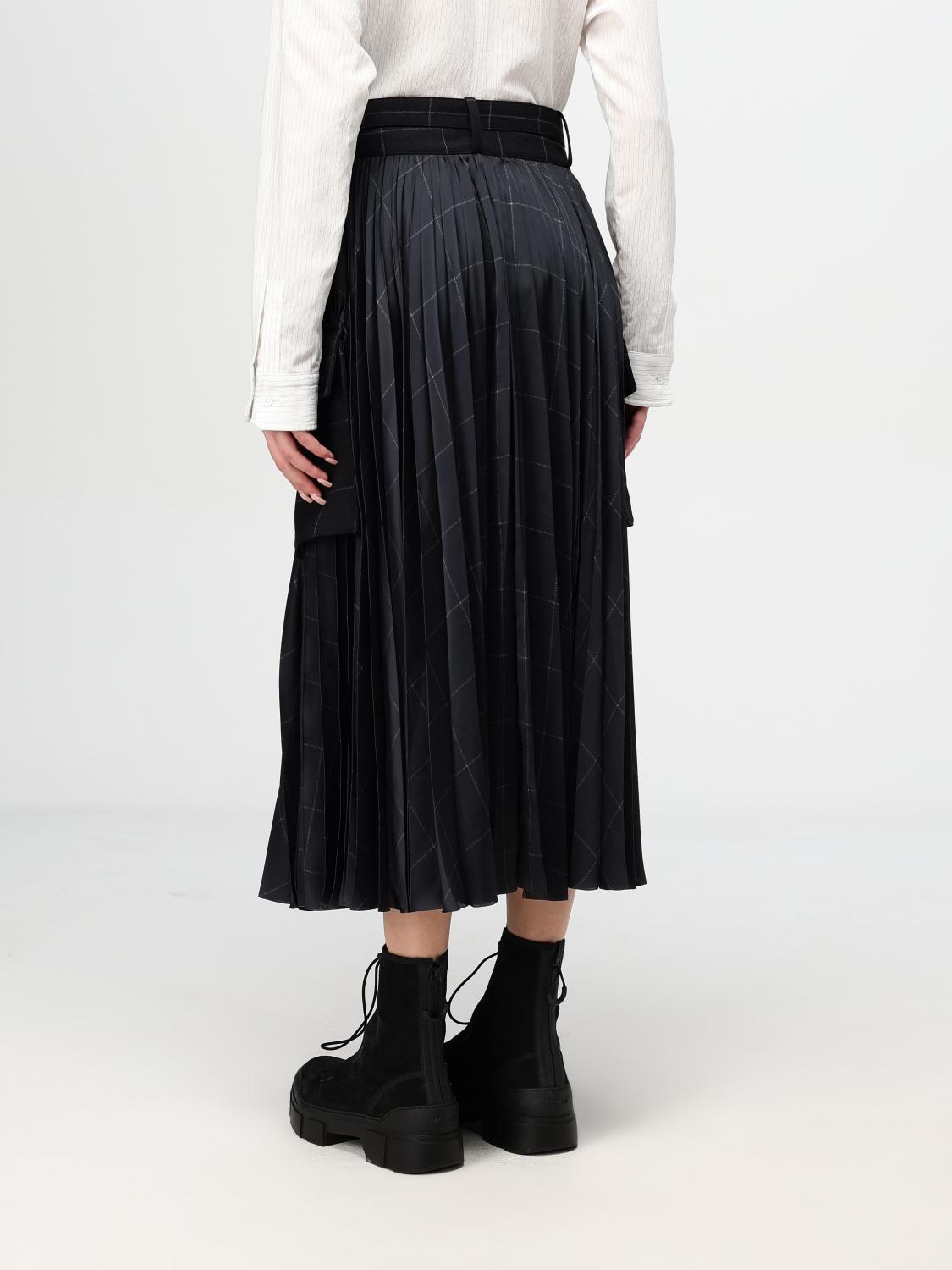 Sacai スカート レディース - ブラック | 2407573 | GIGLIO.COM