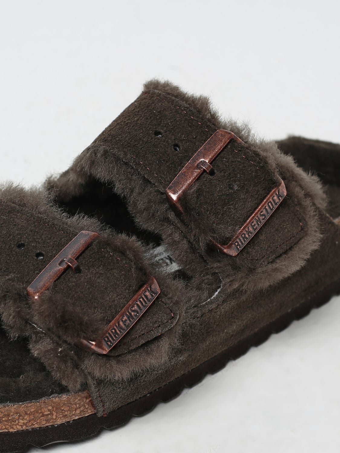 BIRKENSTOCK FLAT SANDAL: Flat sandals woman Birkenstock, Brown - Img 4