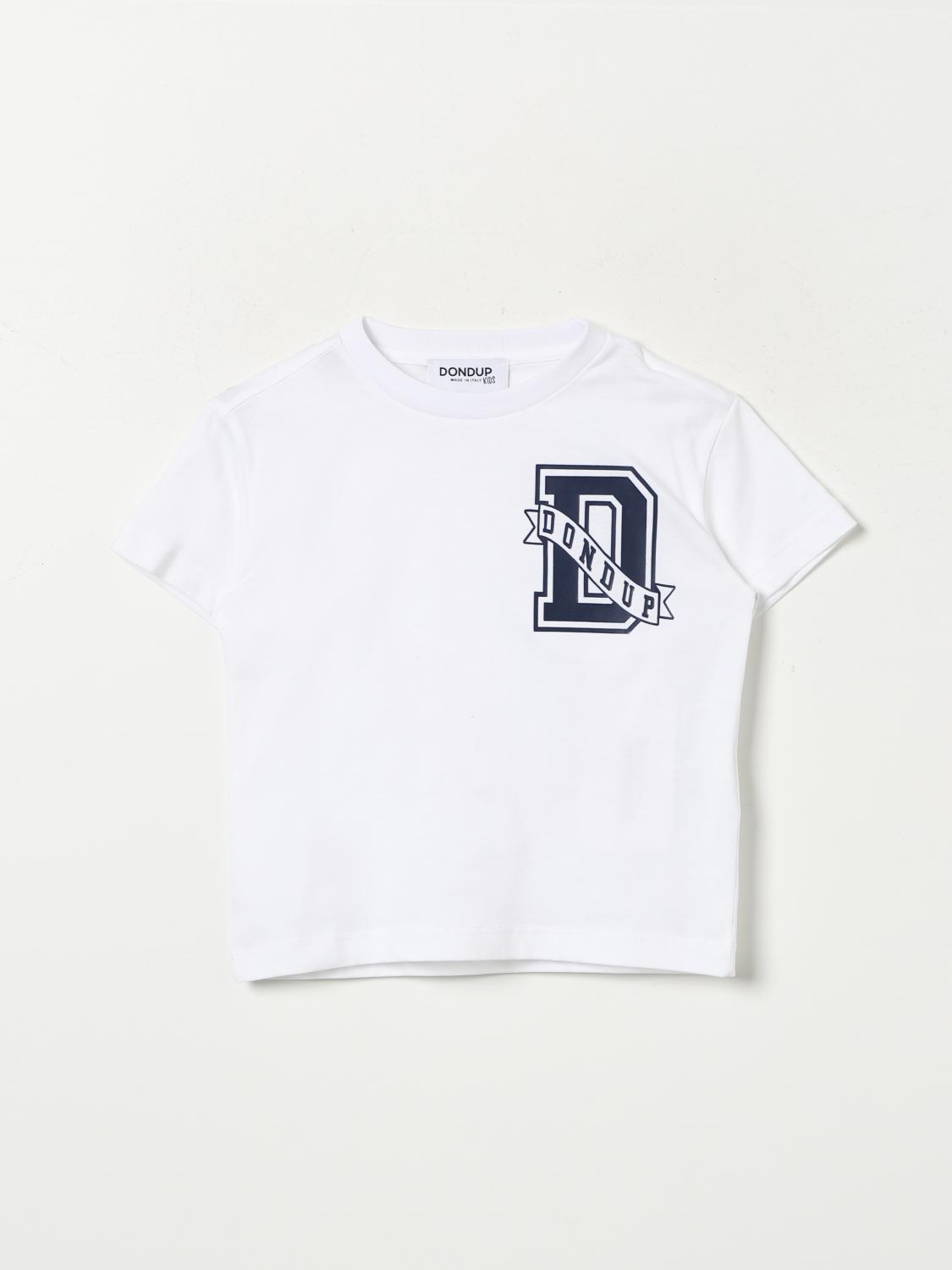 DONDUP KIDS T-SHIRT: T-shirt Dondup Kids in cotone con stampa logo , Bianco - Img 1