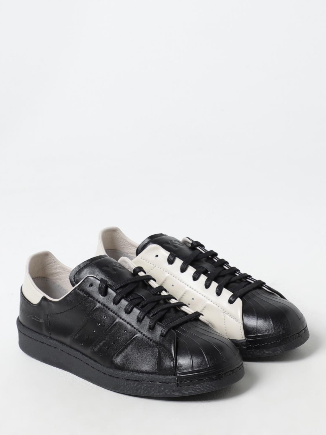 Y-3 SNEAKERS: Sneakers Superstar Y-3 in pelle bicolor, Nero - Img 2