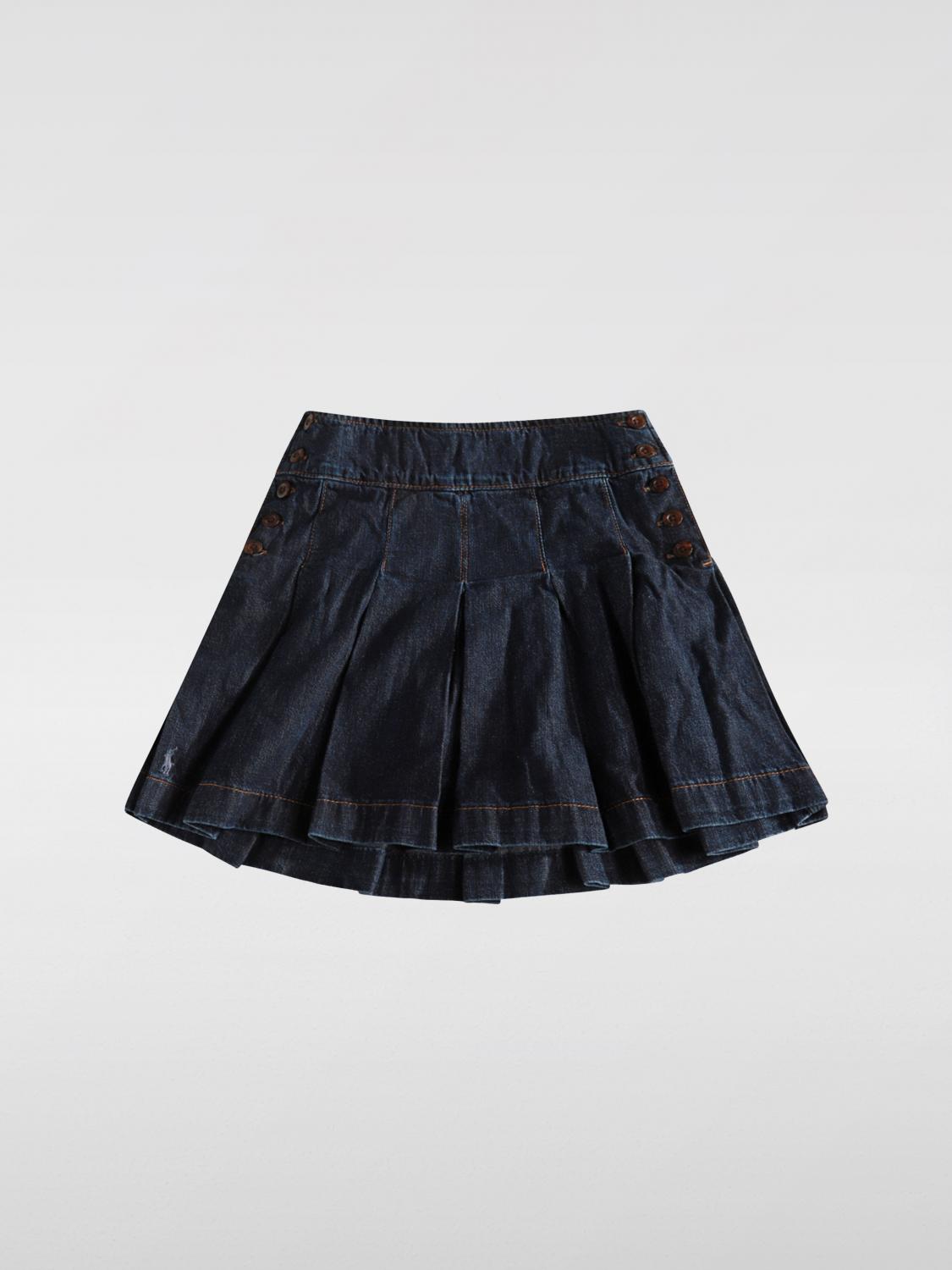 POLO RALPH LAUREN SKIRT: Skirt kids Polo Ralph Lauren, Denim - Img 1