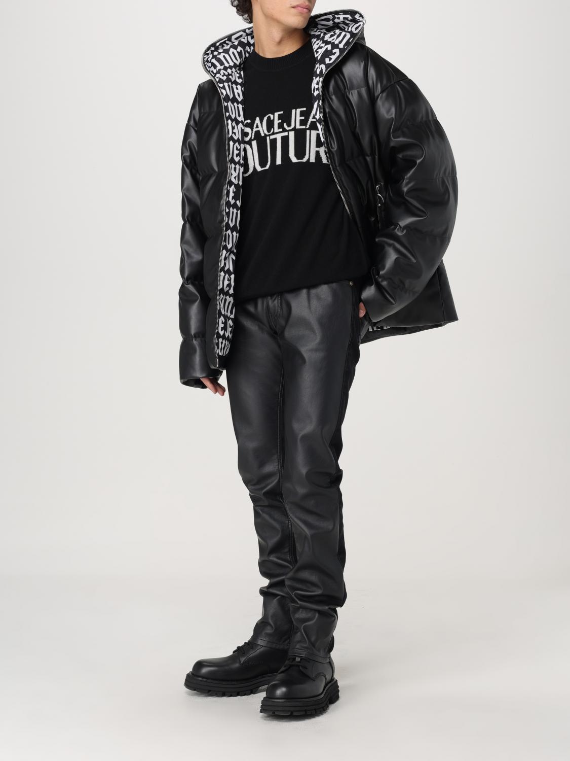 VERSACE JEANS COUTURE SWEATER: Sweater men Versace Jeans Couture, Black 1 - Img 2