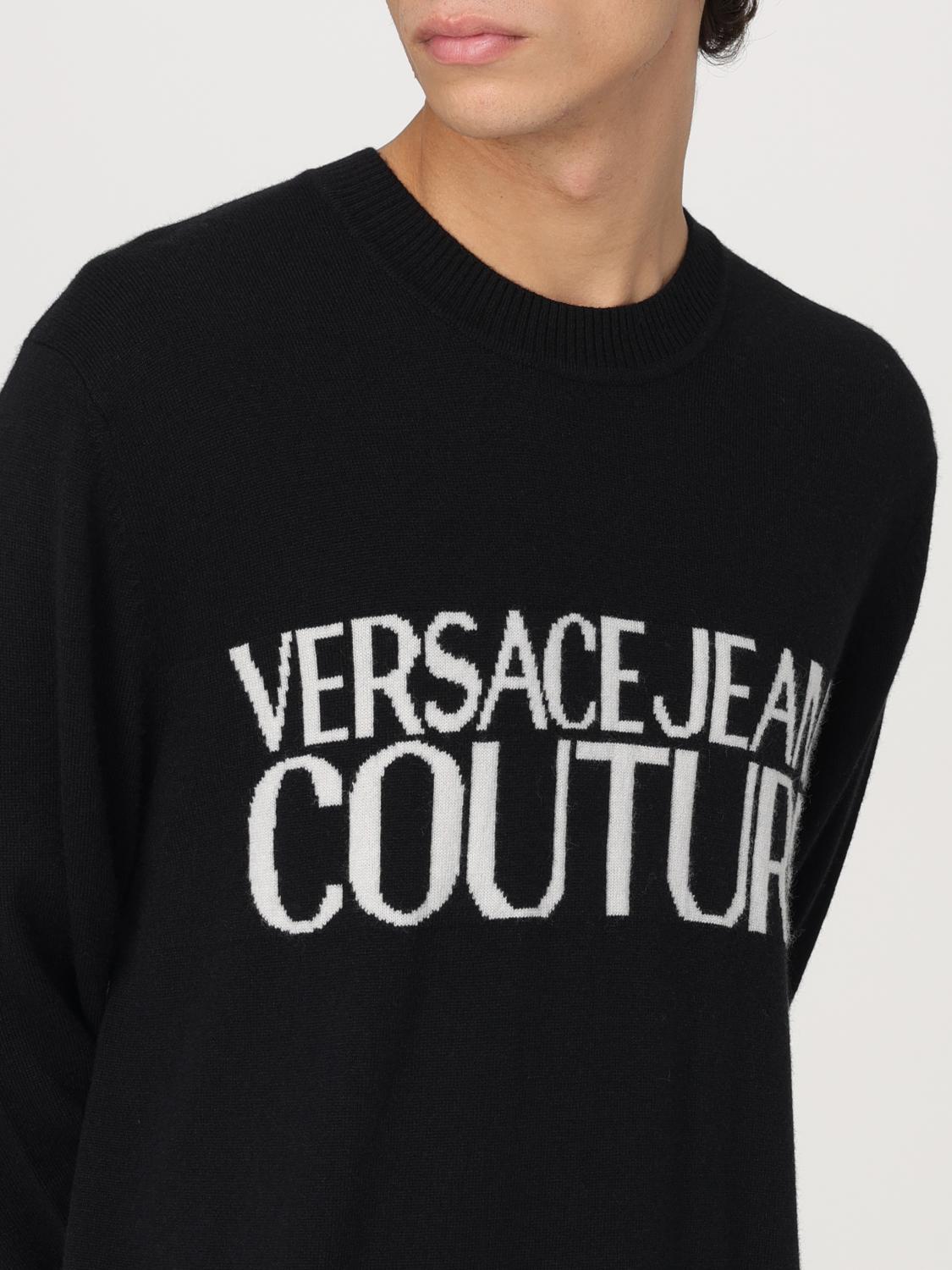 VERSACE JEANS COUTURE SWEATER: Sweater men Versace Jeans Couture, Black 1 - Img 4