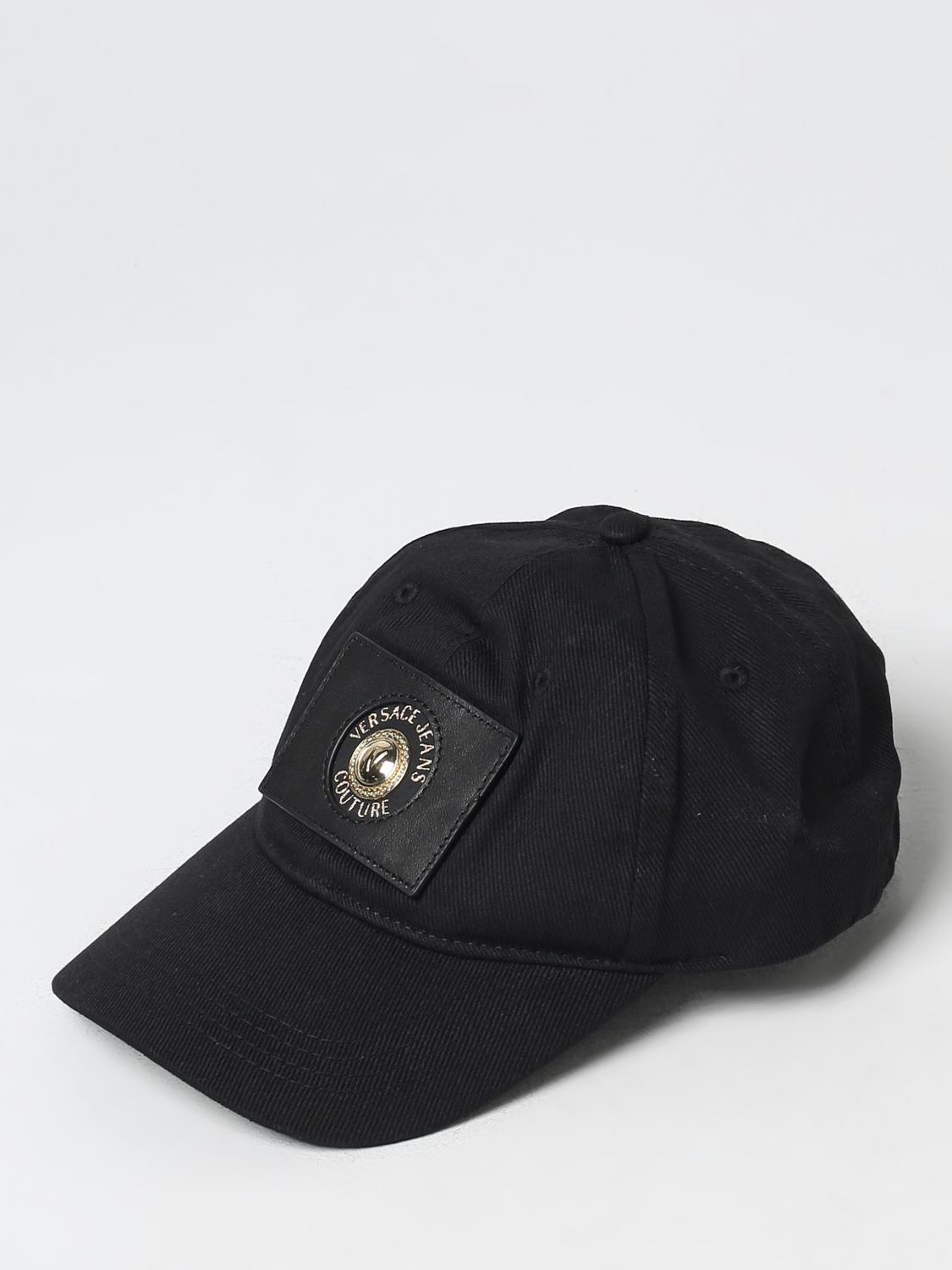 VERSACE JEANS COUTURE HAT: Hat men Versace Jeans Couture, Black - Img 1