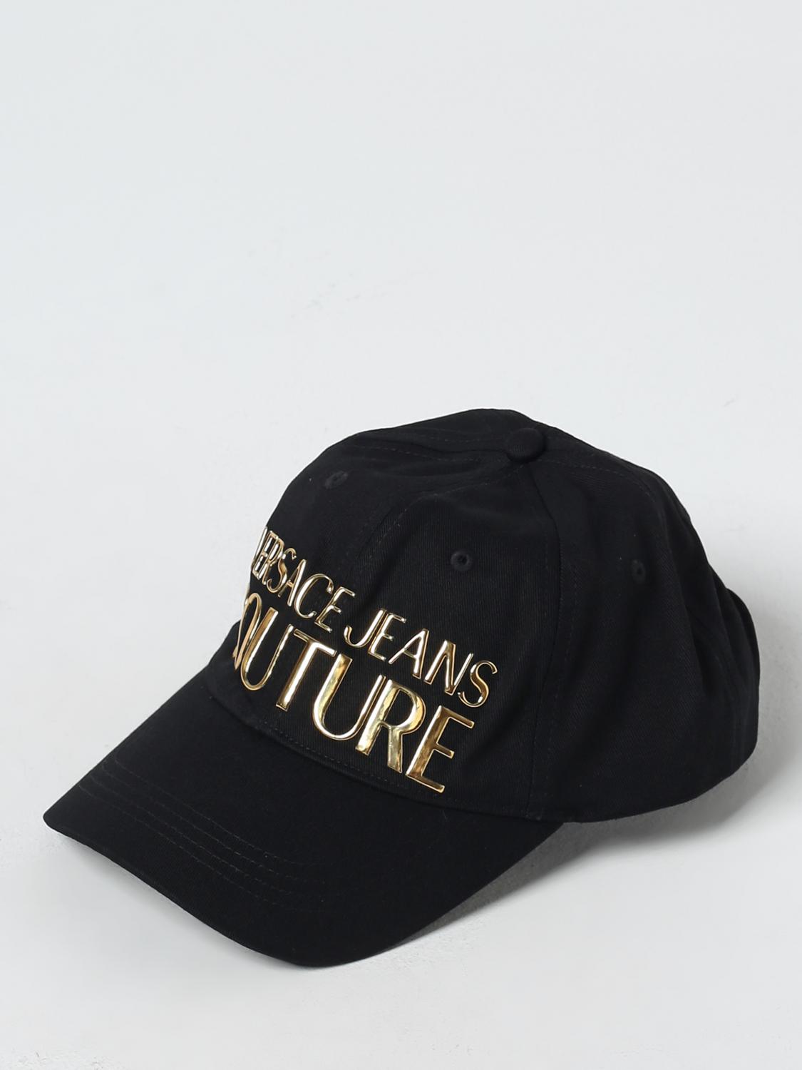 VERSACE JEANS COUTURE HAT: Hat men Versace Jeans Couture, Black - Img 1