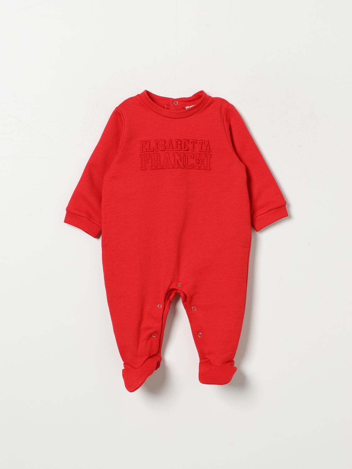 ELISABETTA FRANCHI LA MIA BAMBINA MONOPIEZAS: Monopiezas niños Elisabetta Franchi La Mia Bambina, Rojo - Img 1