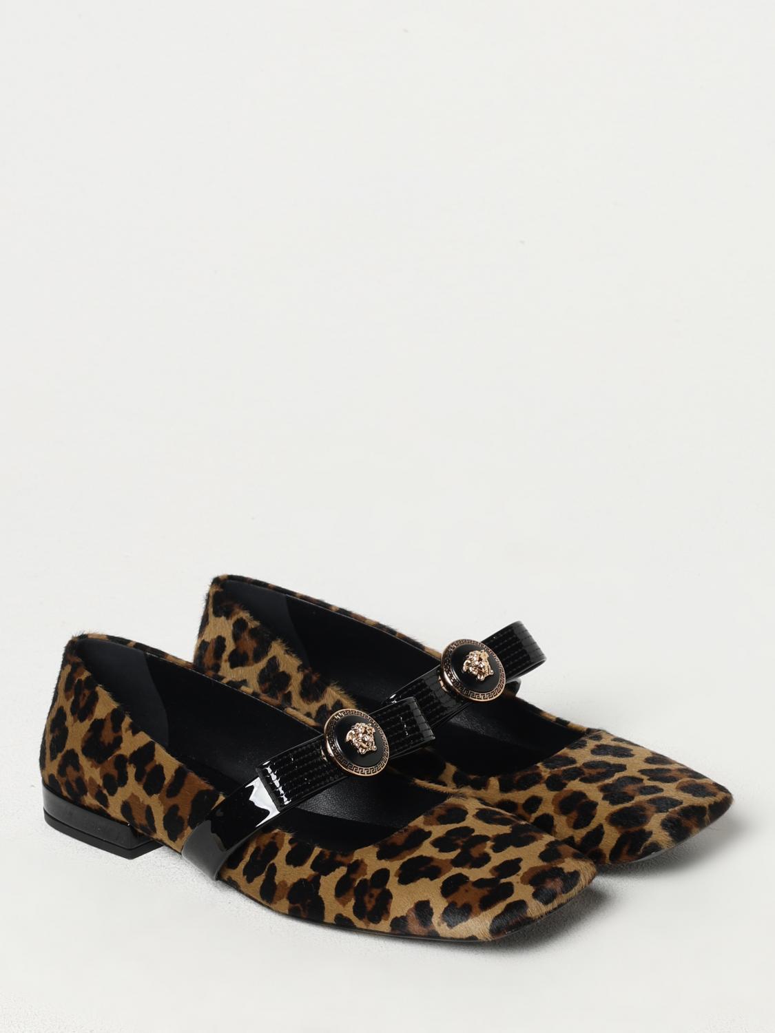 VERSACE BALLET FLATS: Ballet flats woman Versace, Brown - Img 2