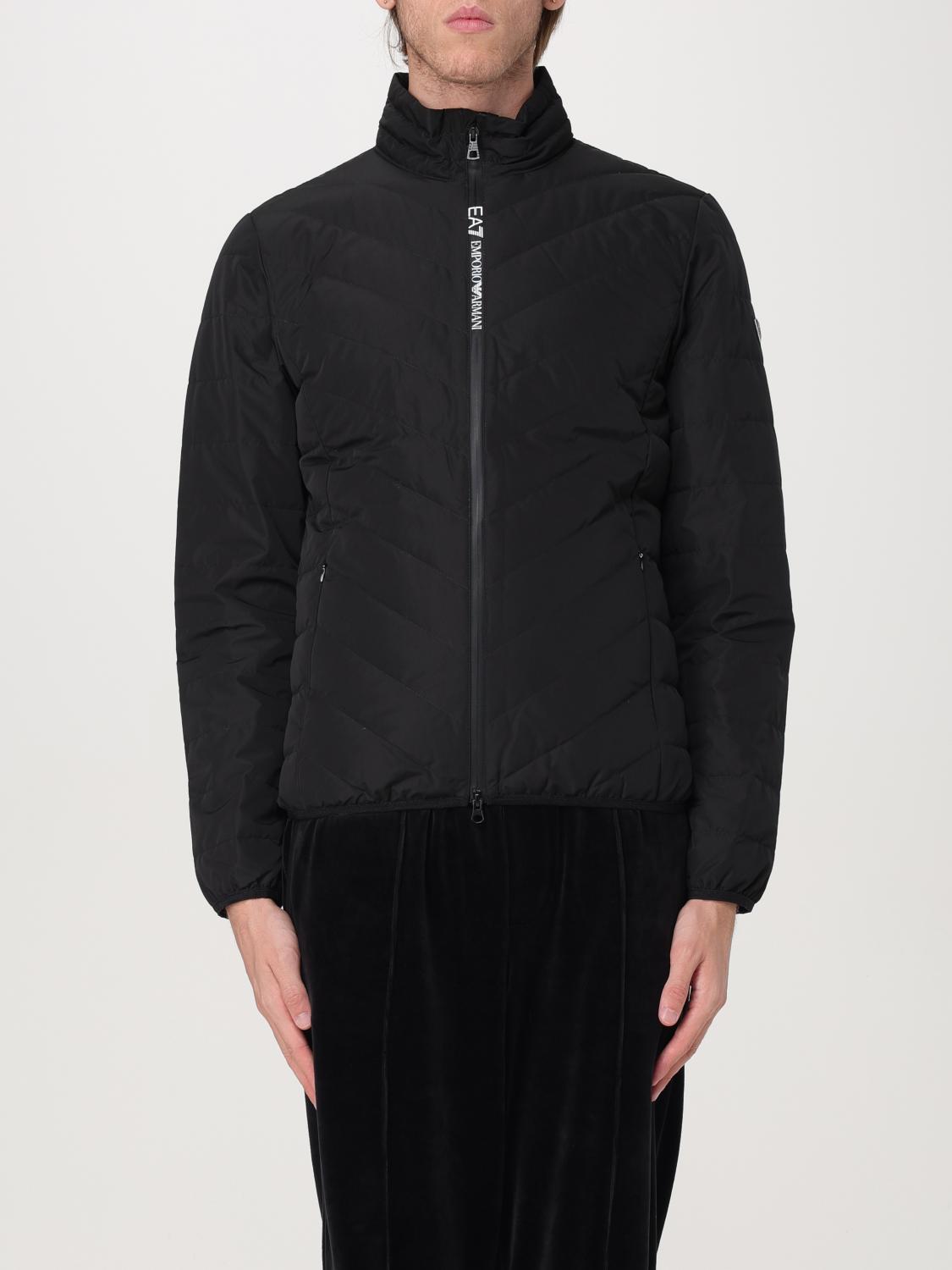 EA7 COAT: Coat men Ea7, Black - Img 1