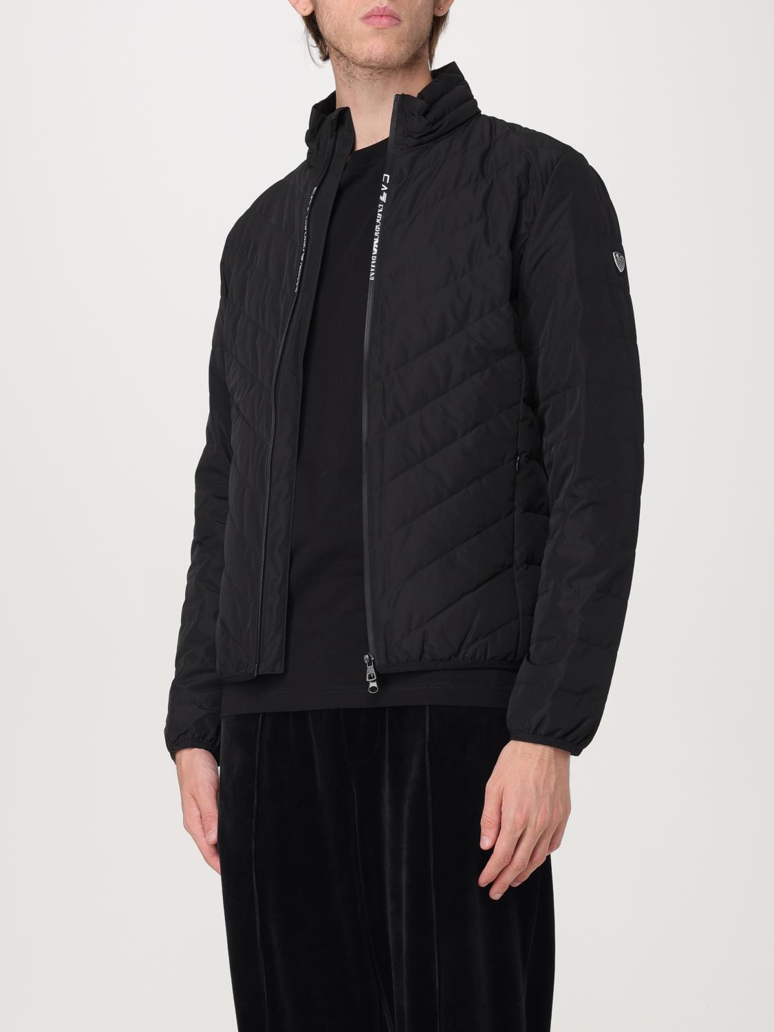 EA7 COAT: Coat men Ea7, Black - Img 3