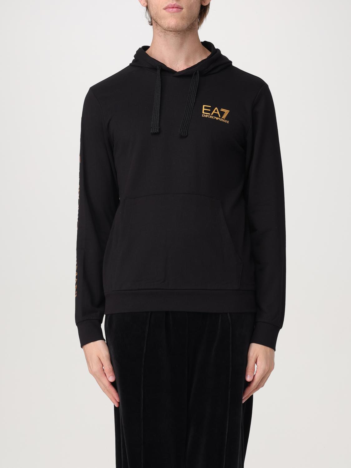 EA7 SWEATSHIRT: Sweatshirt herren Ea7, Schwarz 1 - Img 1