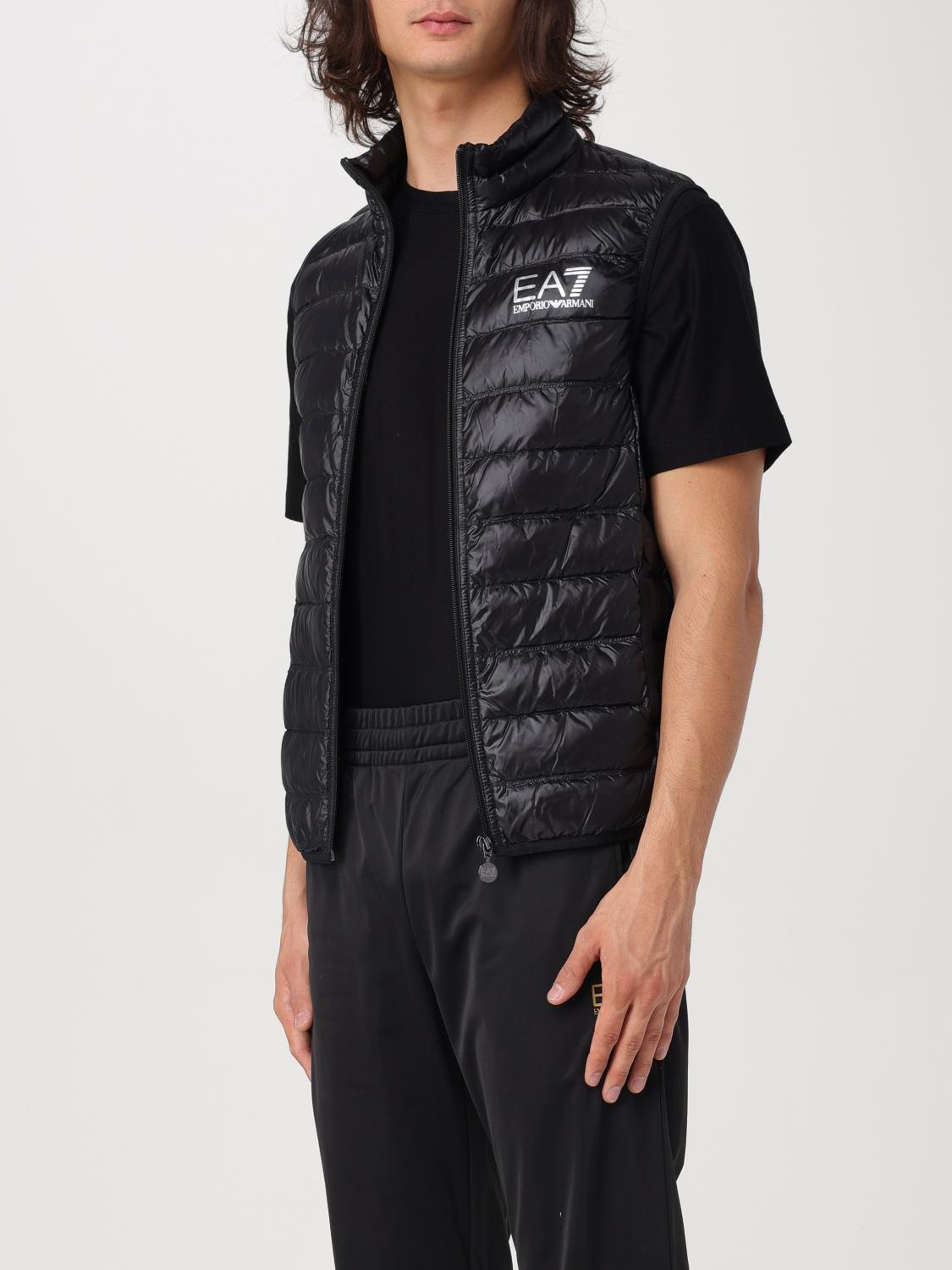 EA7 GILET: Gilet EA7 in nylon trapuntato , Nero - Img 3